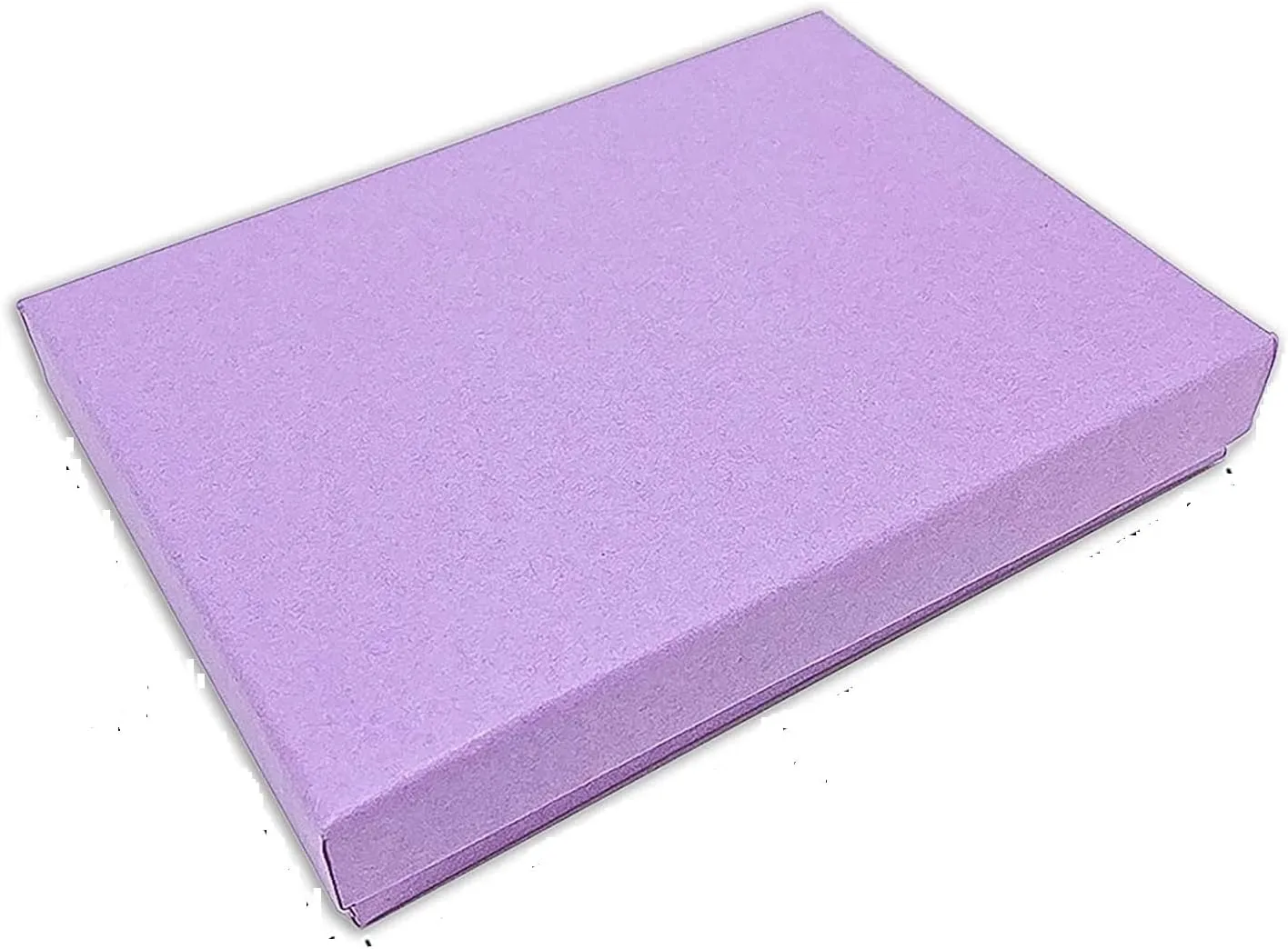 10 Pack Cotton Filled Matte Purple Color Paper Cardboard Jewelry Necklace Bracelet Bangle Watches Presentation, Retail Display, Packaging Boxes. Size- 5.25" X 3.75" X 1" by R J Displays
