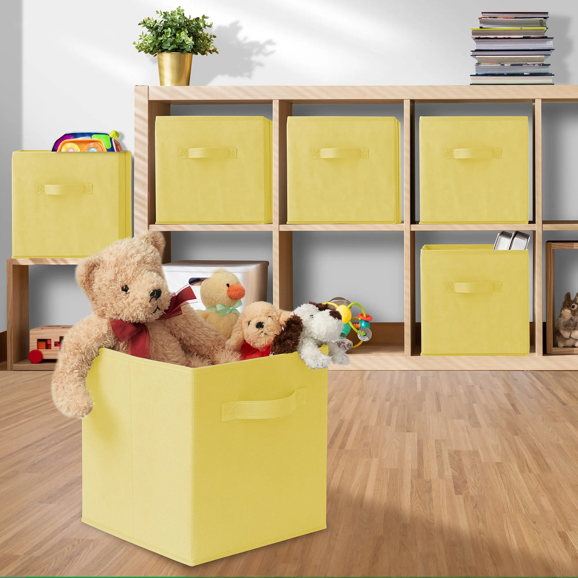 12 Pack Collapsible Fabric Cubes, Storage Bins