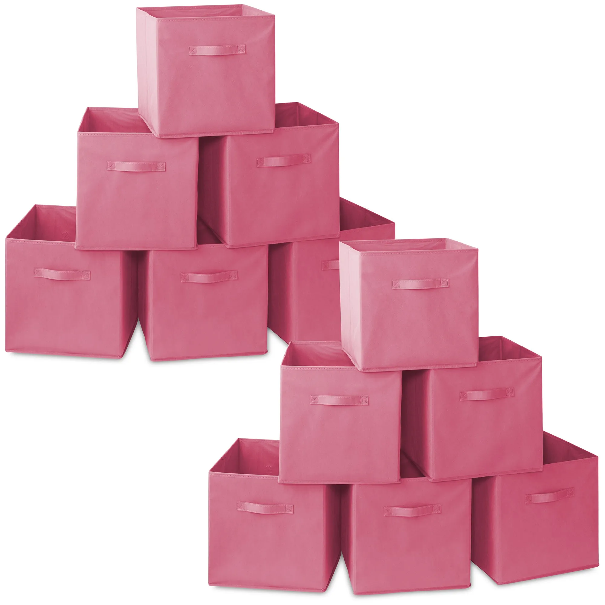 12 Pack Collapsible Fabric Cubes, Storage Bins