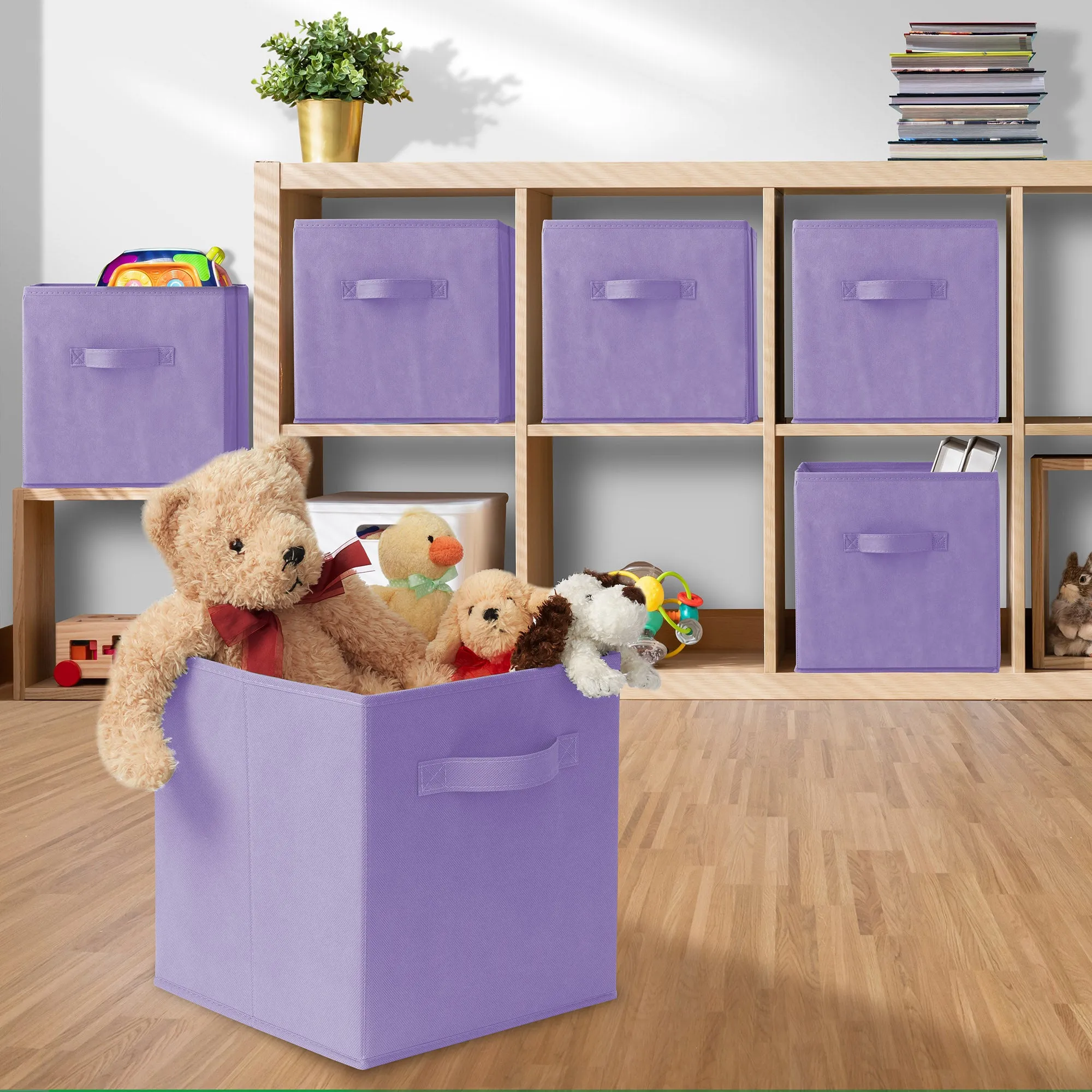 12 Pack Collapsible Fabric Cubes, Storage Bins