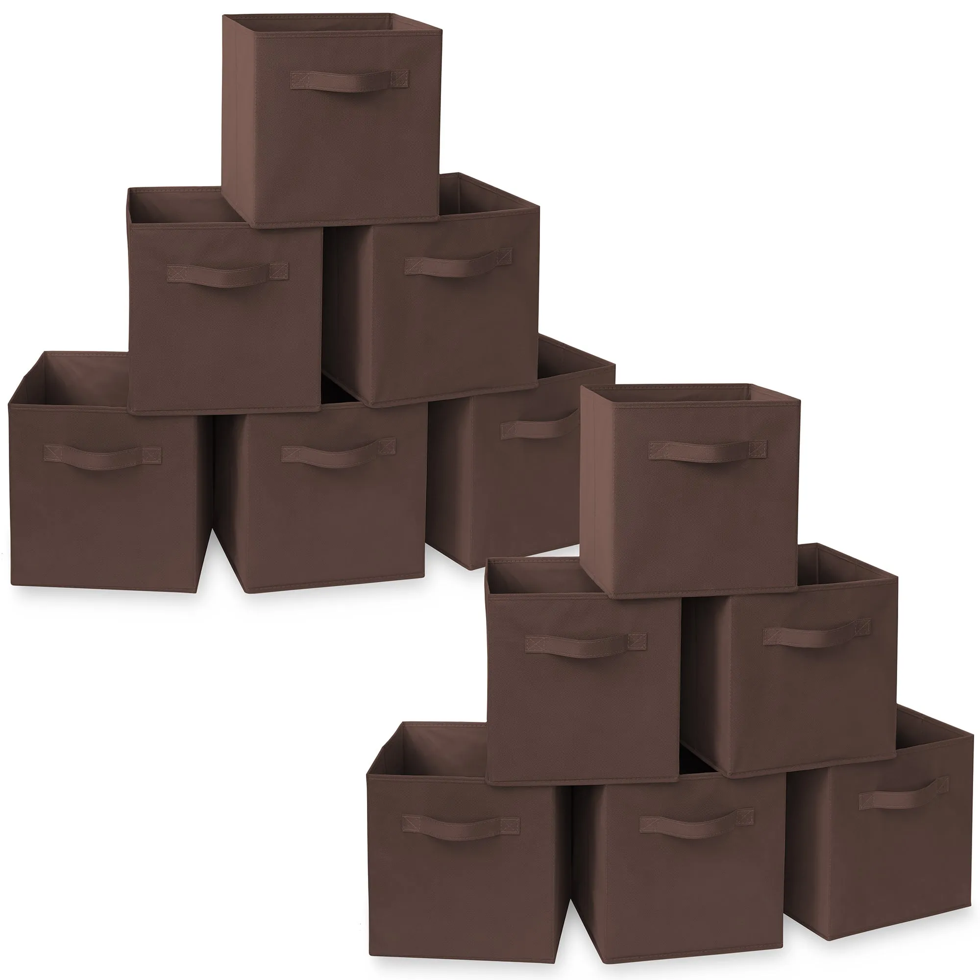 12 Pack Collapsible Fabric Cubes, Storage Bins