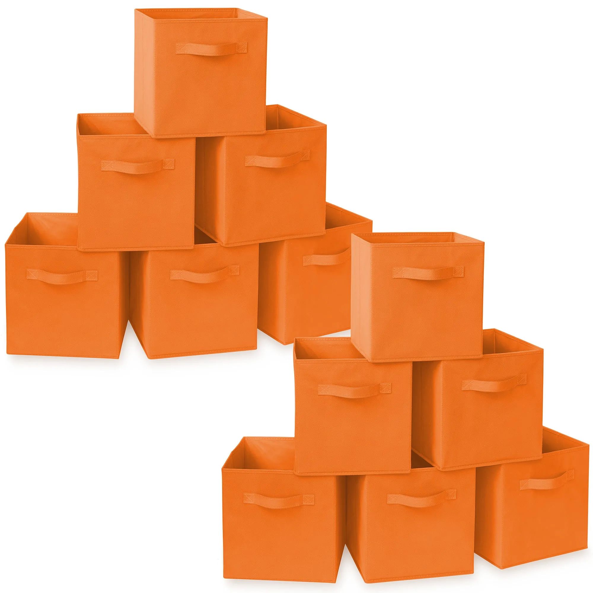 12 Pack Collapsible Fabric Cubes, Storage Bins