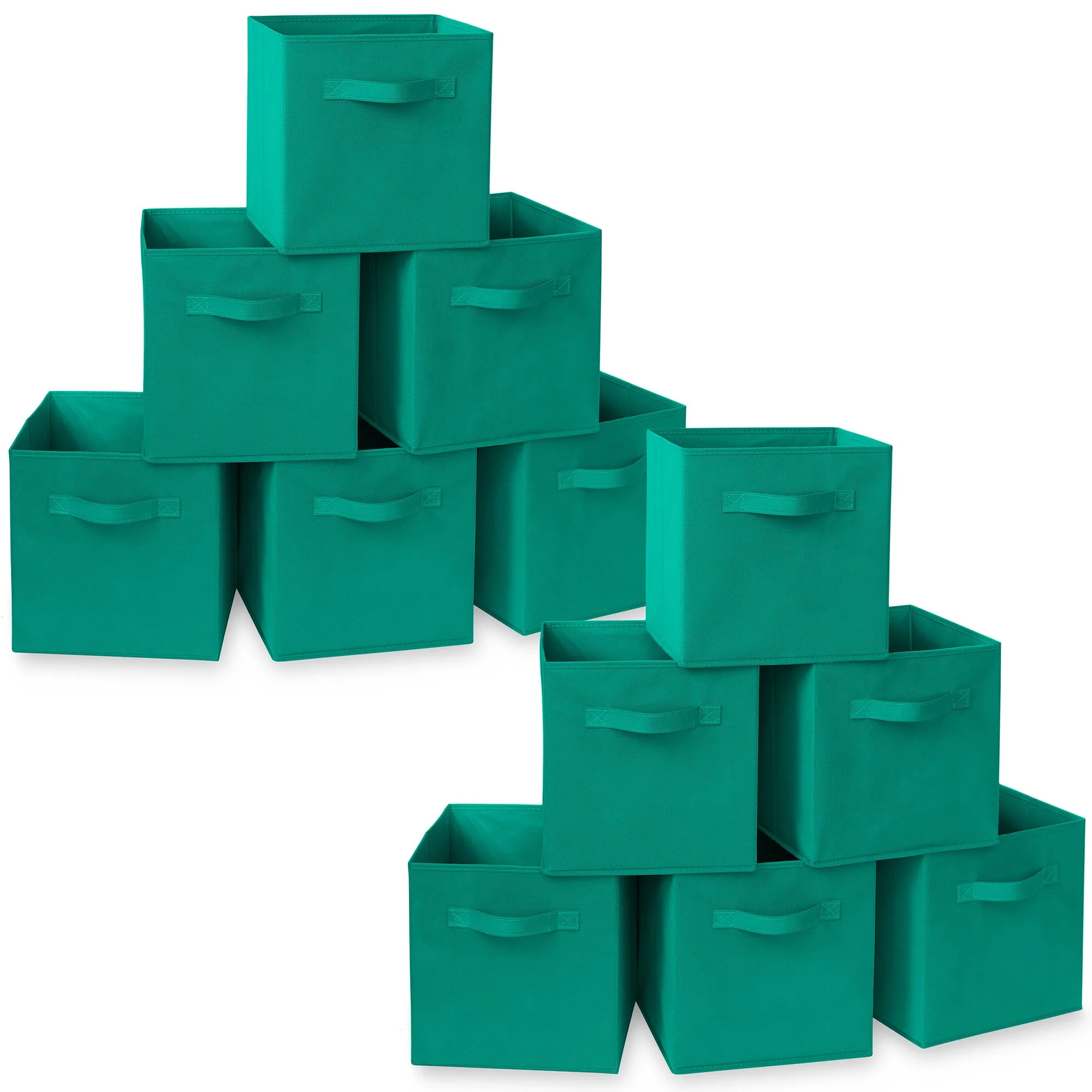 12 Pack Collapsible Fabric Cubes, Storage Bins