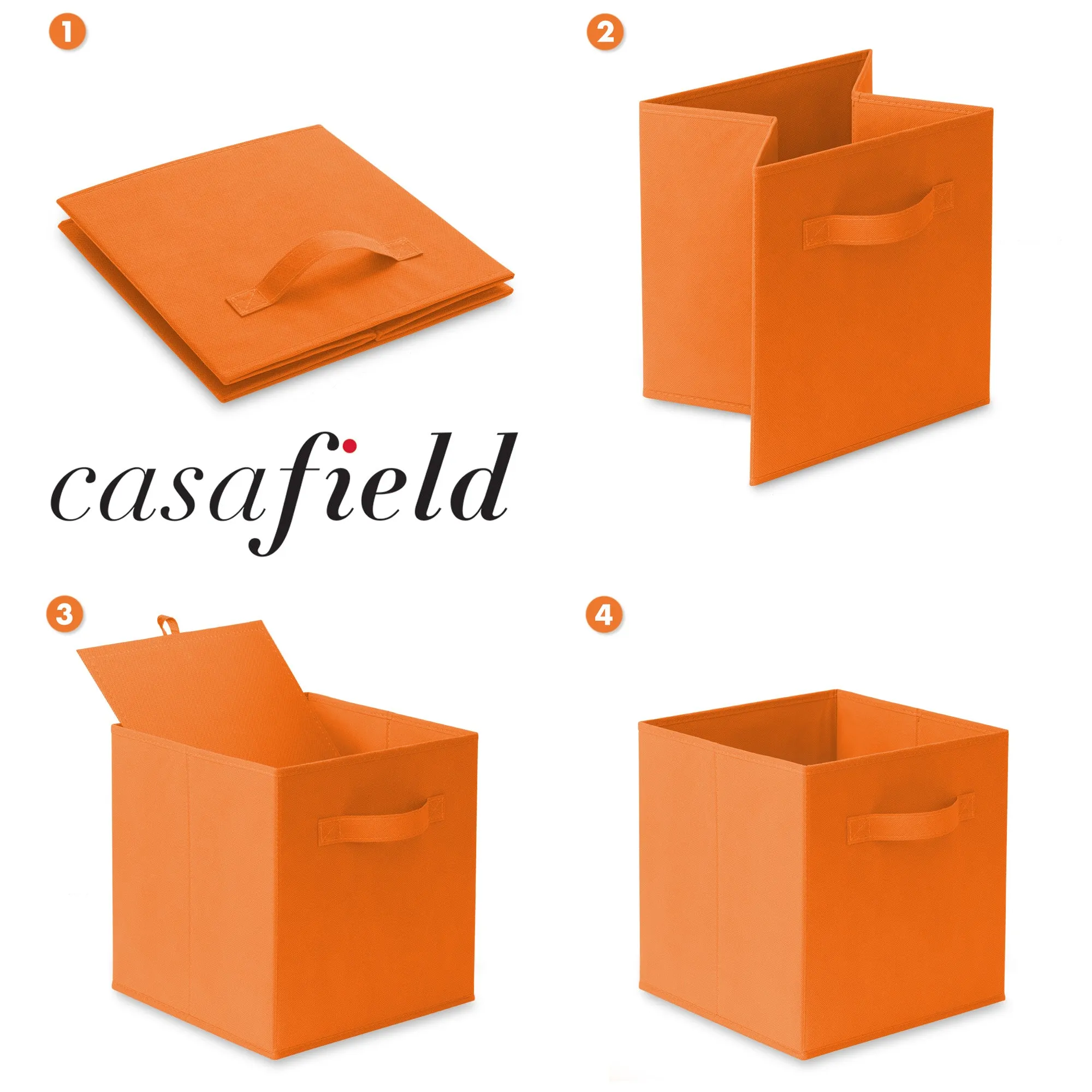 12 Pack Collapsible Fabric Cubes, Storage Bins