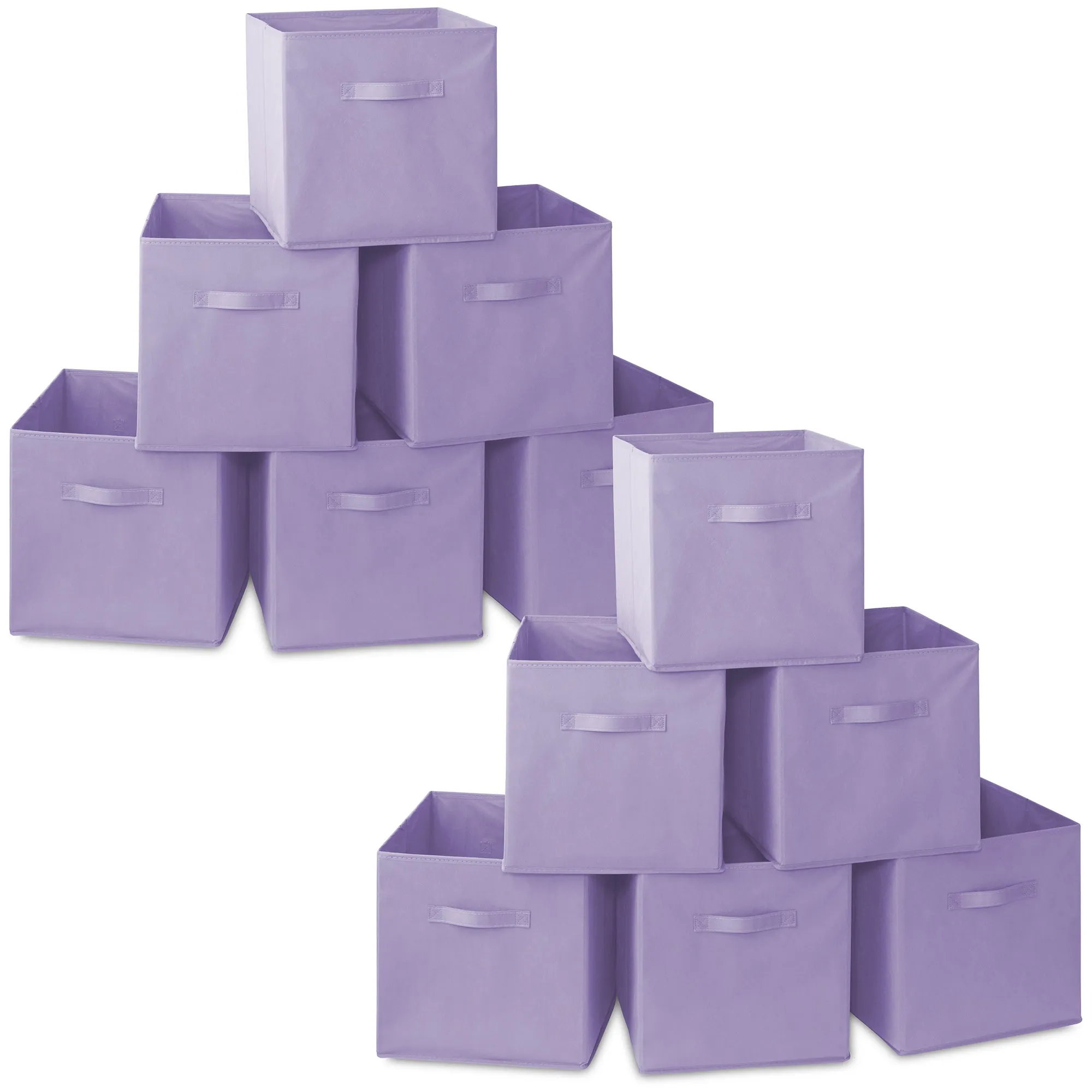 12 Pack Collapsible Fabric Cubes, Storage Bins