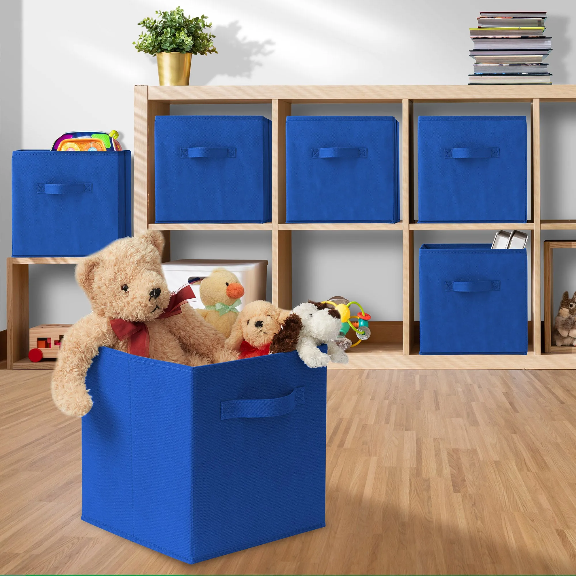 12 Pack Collapsible Fabric Cubes, Storage Bins
