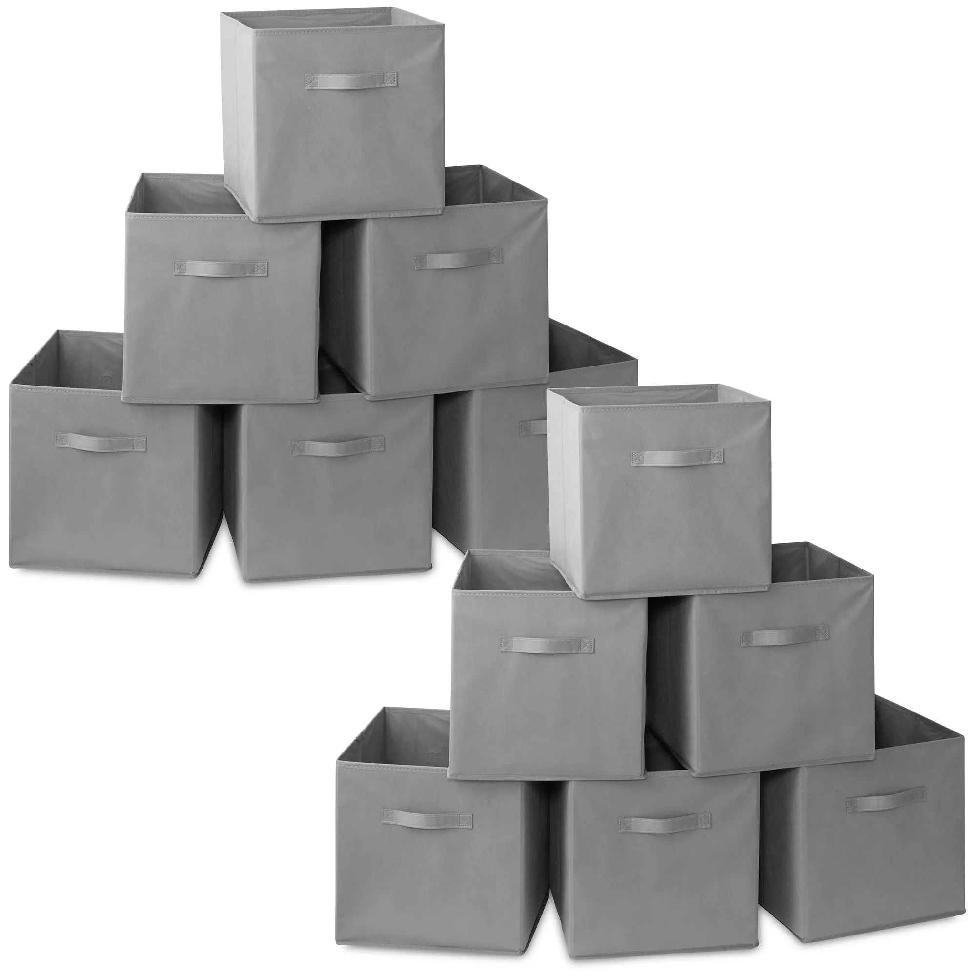 12 Pack Collapsible Fabric Cubes, Storage Bins