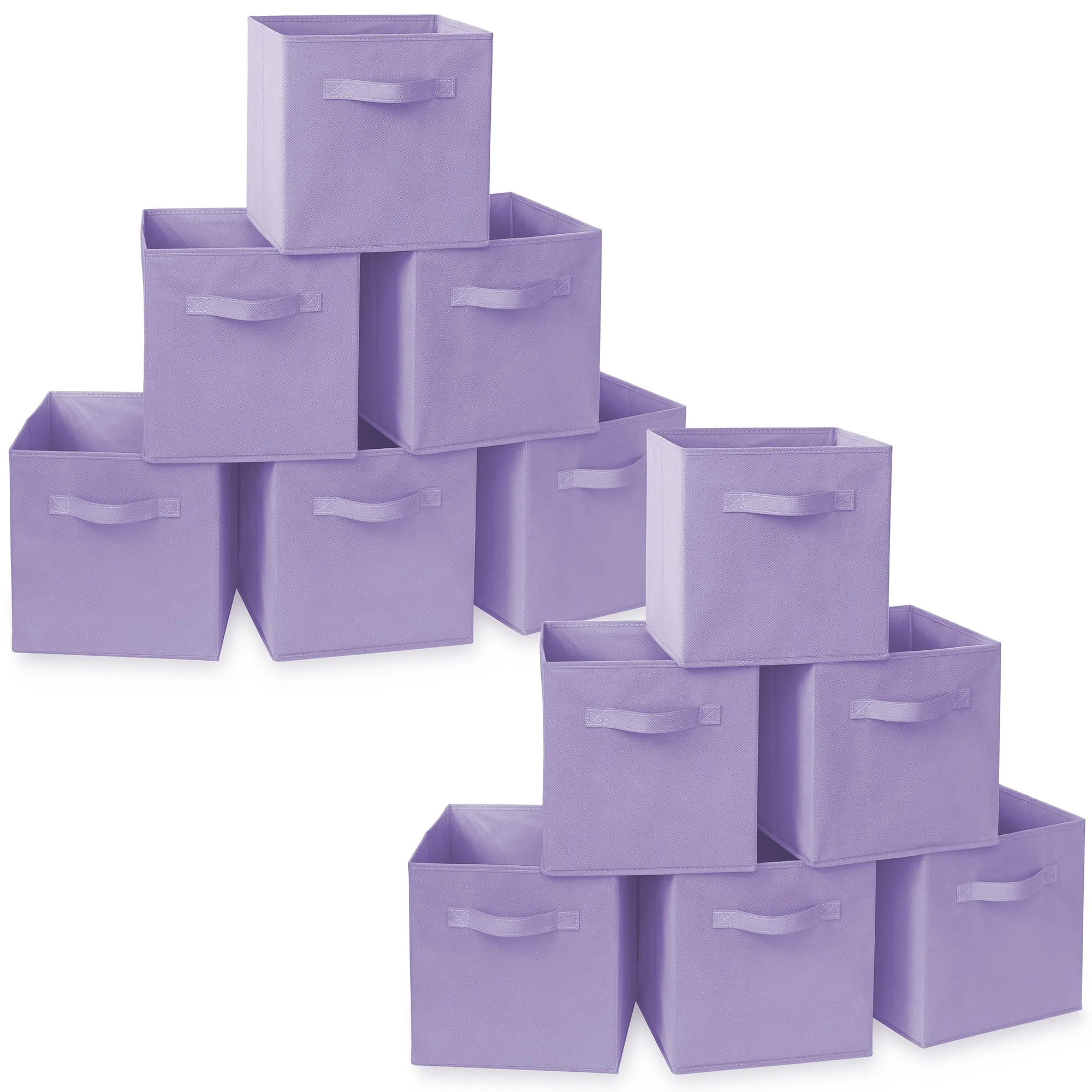 12 Pack Collapsible Fabric Cubes, Storage Bins