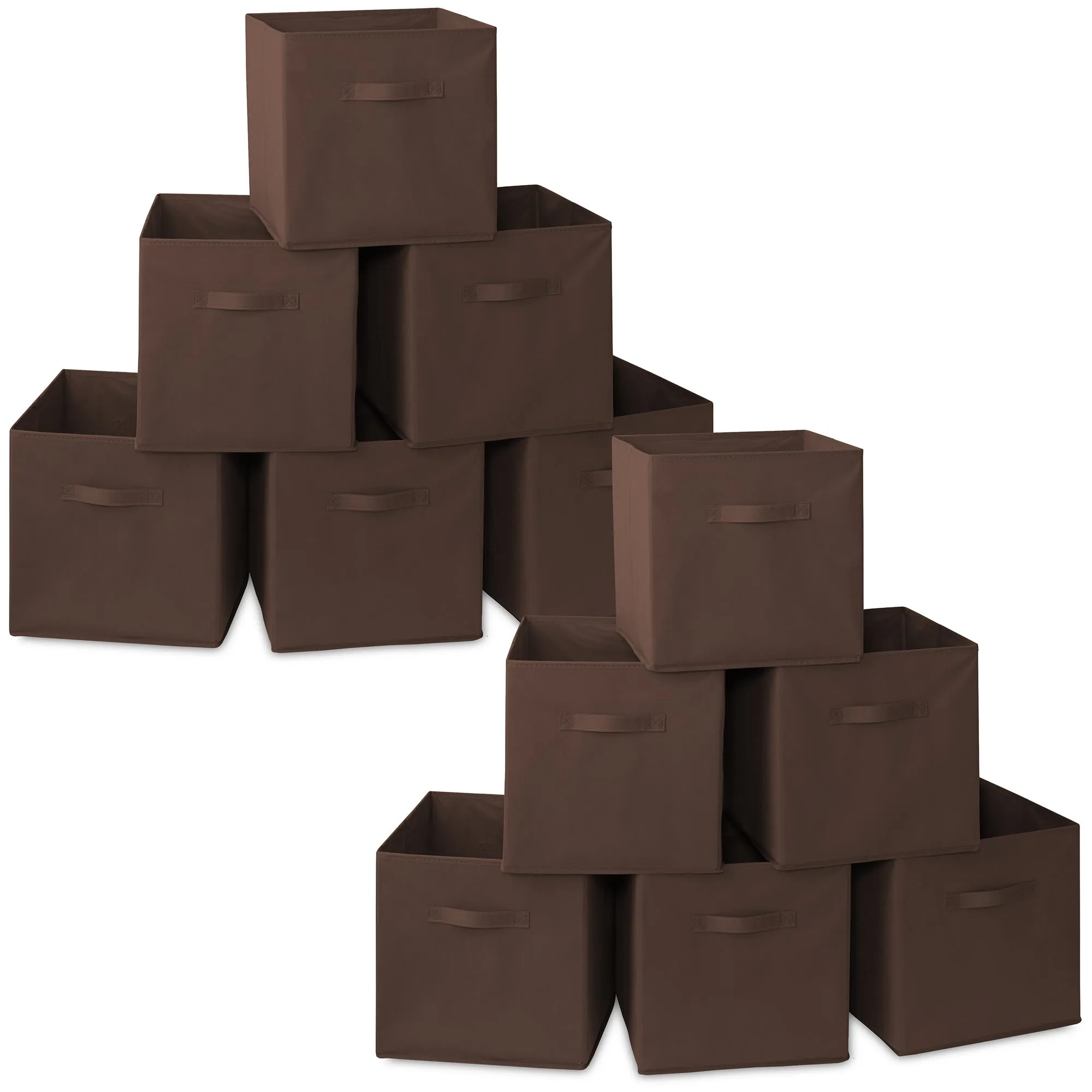 12 Pack Collapsible Fabric Cubes, Storage Bins