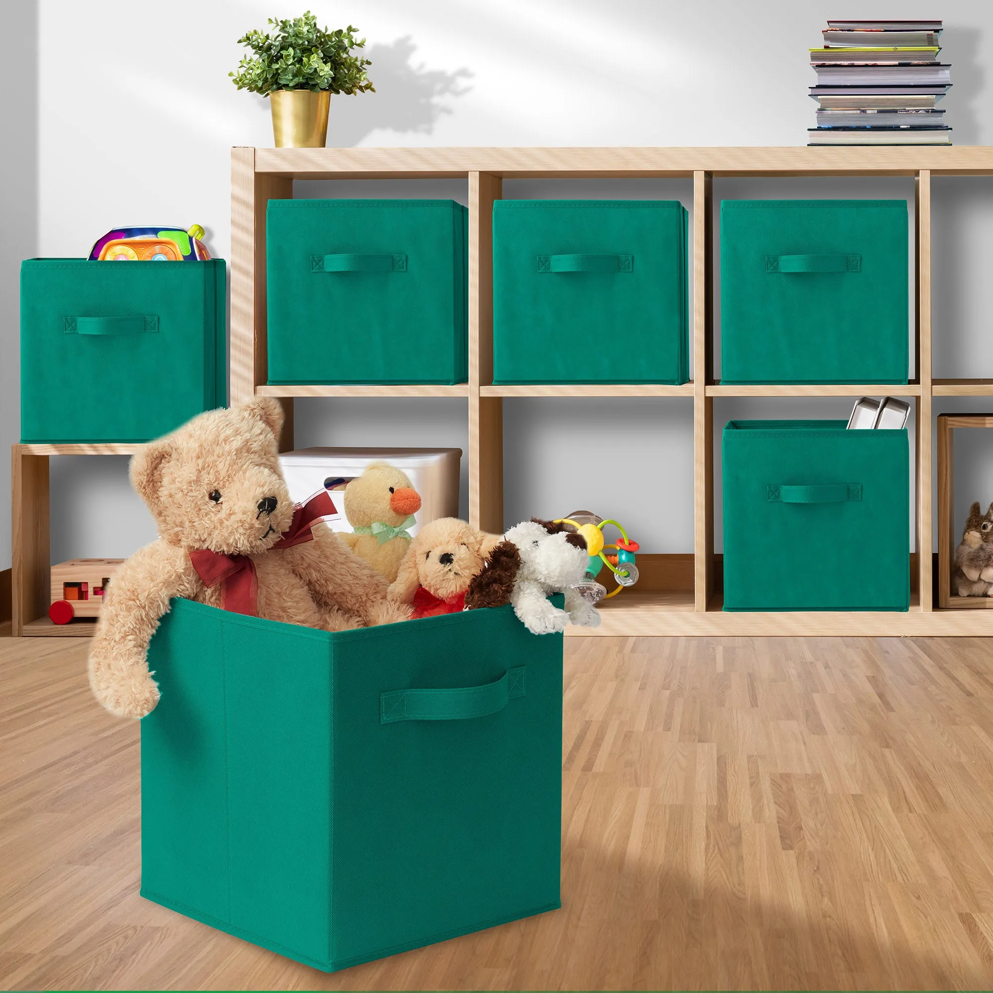 12 Pack Collapsible Fabric Cubes, Storage Bins