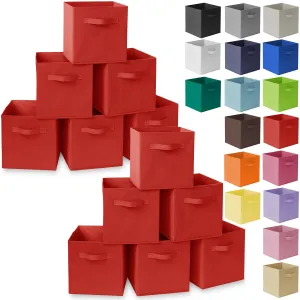 12 Pack Collapsible Fabric Cubes, Storage Bins