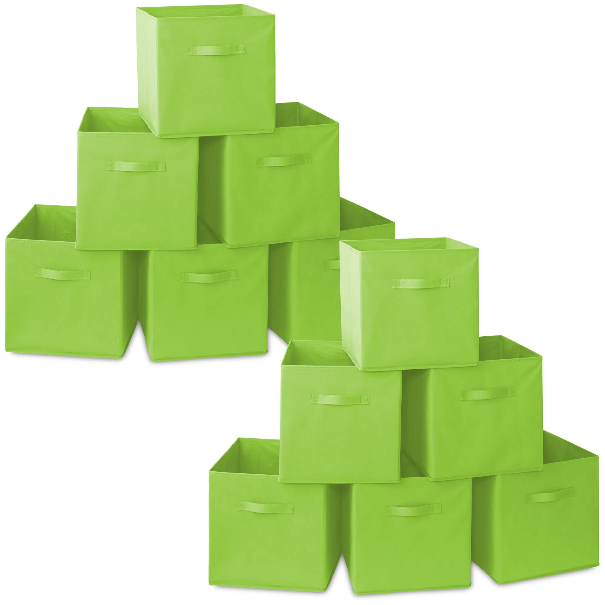 12 Pack Collapsible Fabric Cubes, Storage Bins