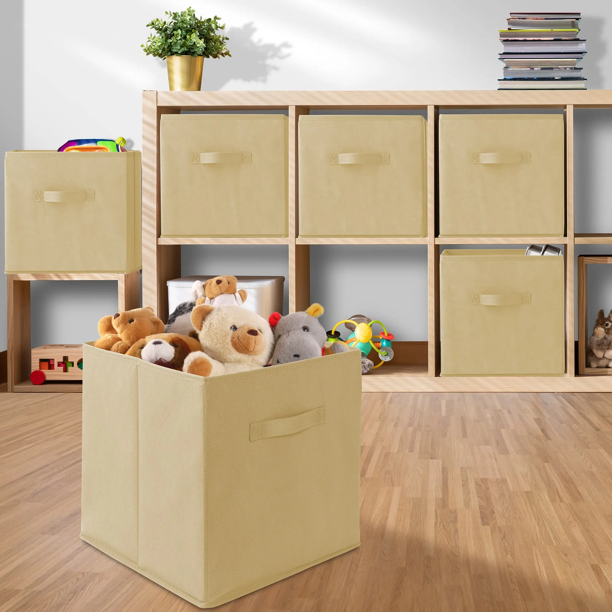 12 Pack Collapsible Fabric Cubes, Storage Bins