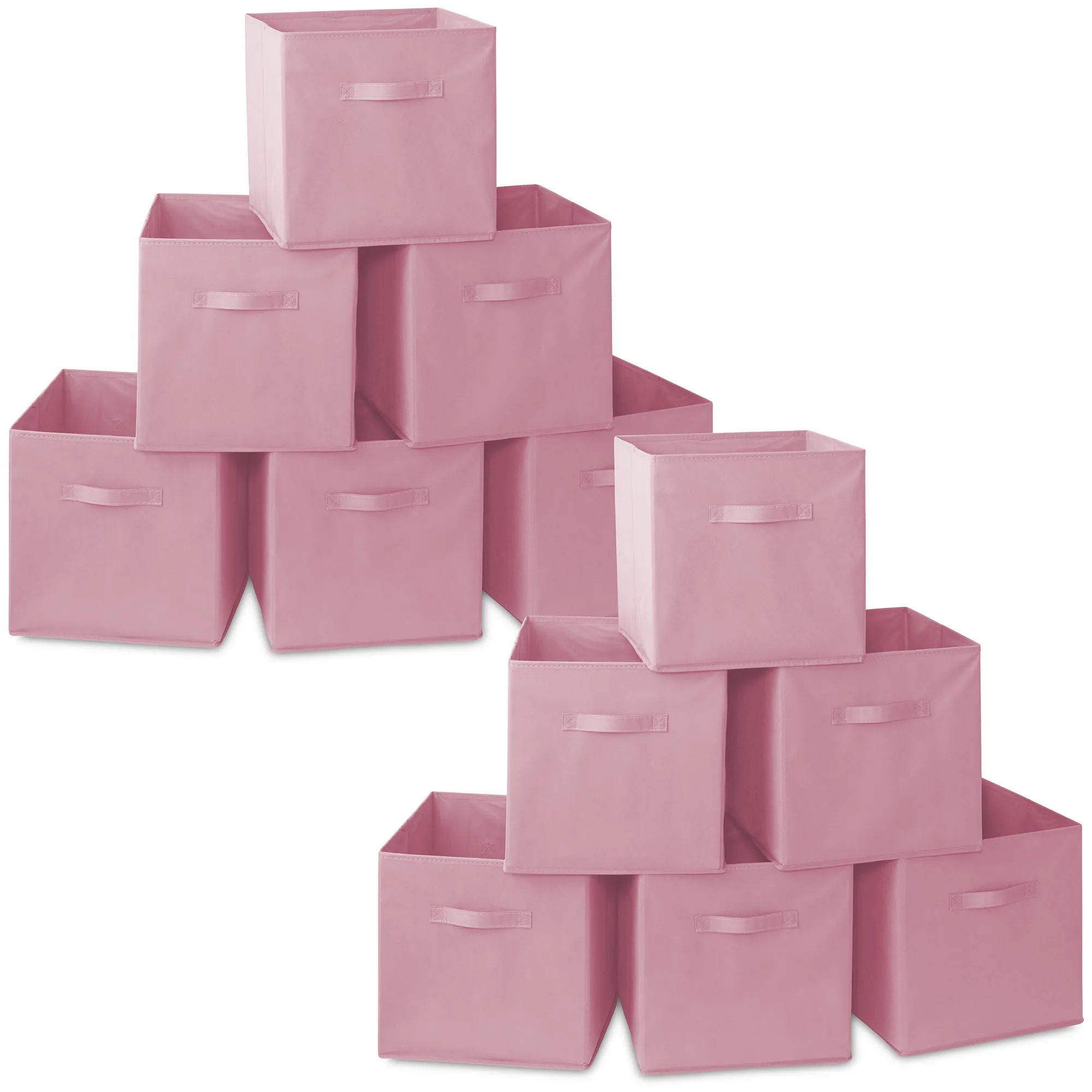12 Pack Collapsible Fabric Cubes, Storage Bins