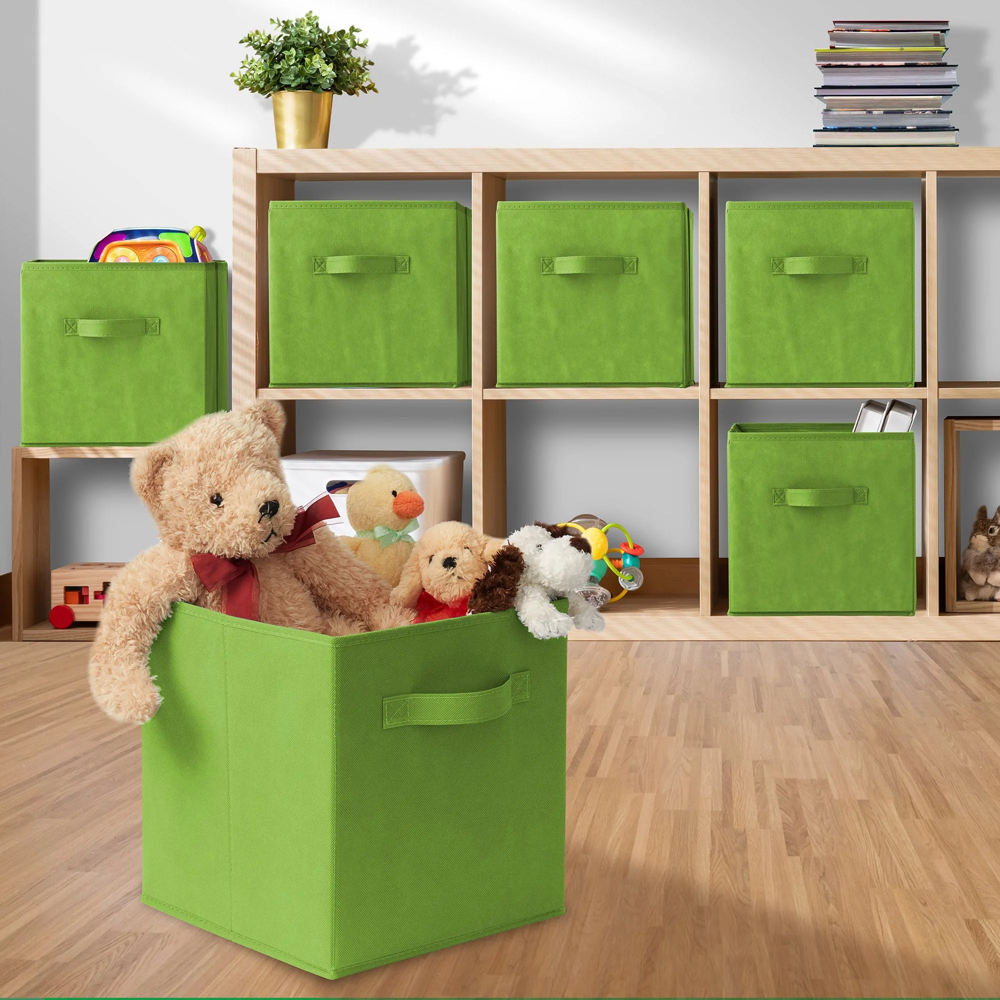 12 Pack Collapsible Fabric Cubes, Storage Bins