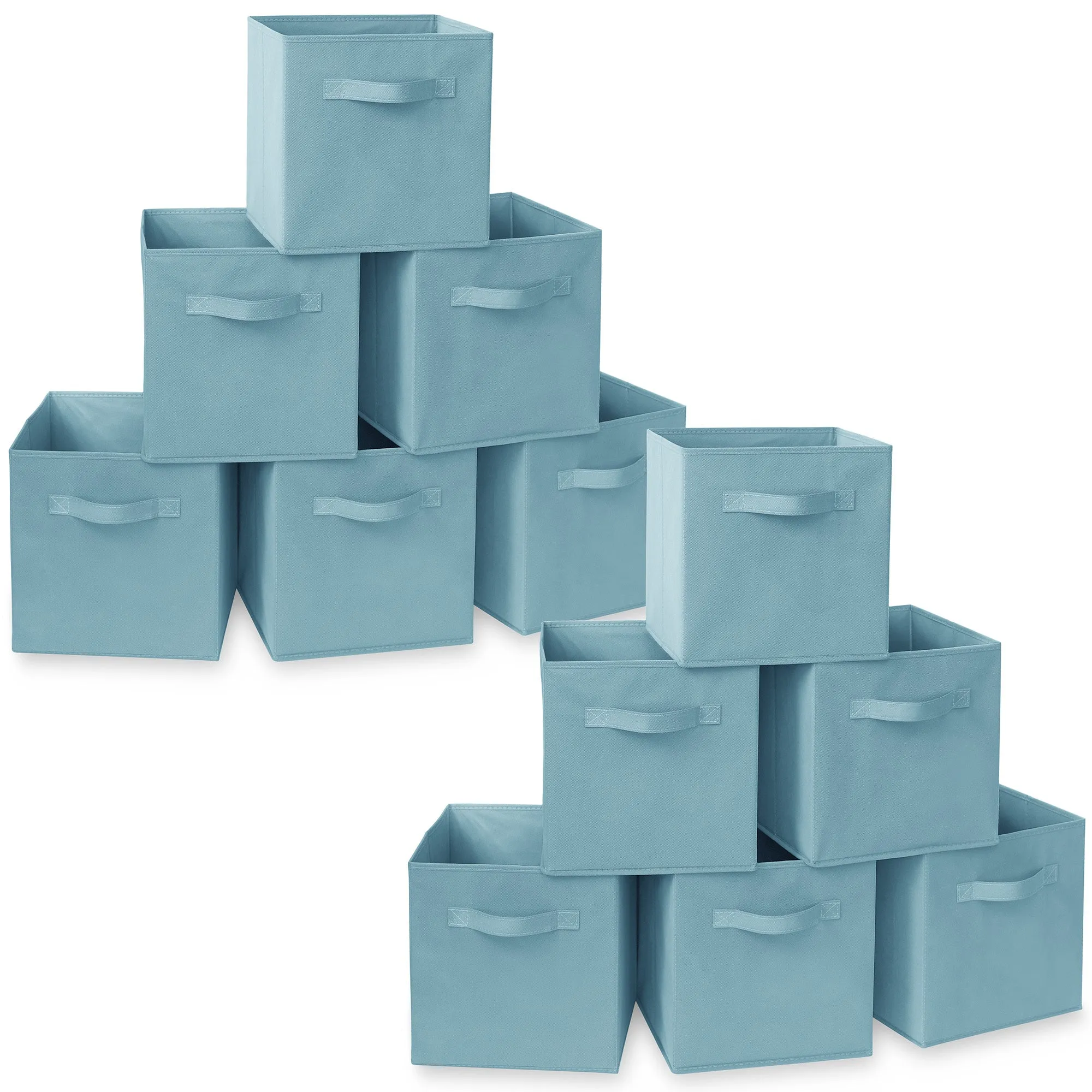 12 Pack Collapsible Fabric Cubes, Storage Bins