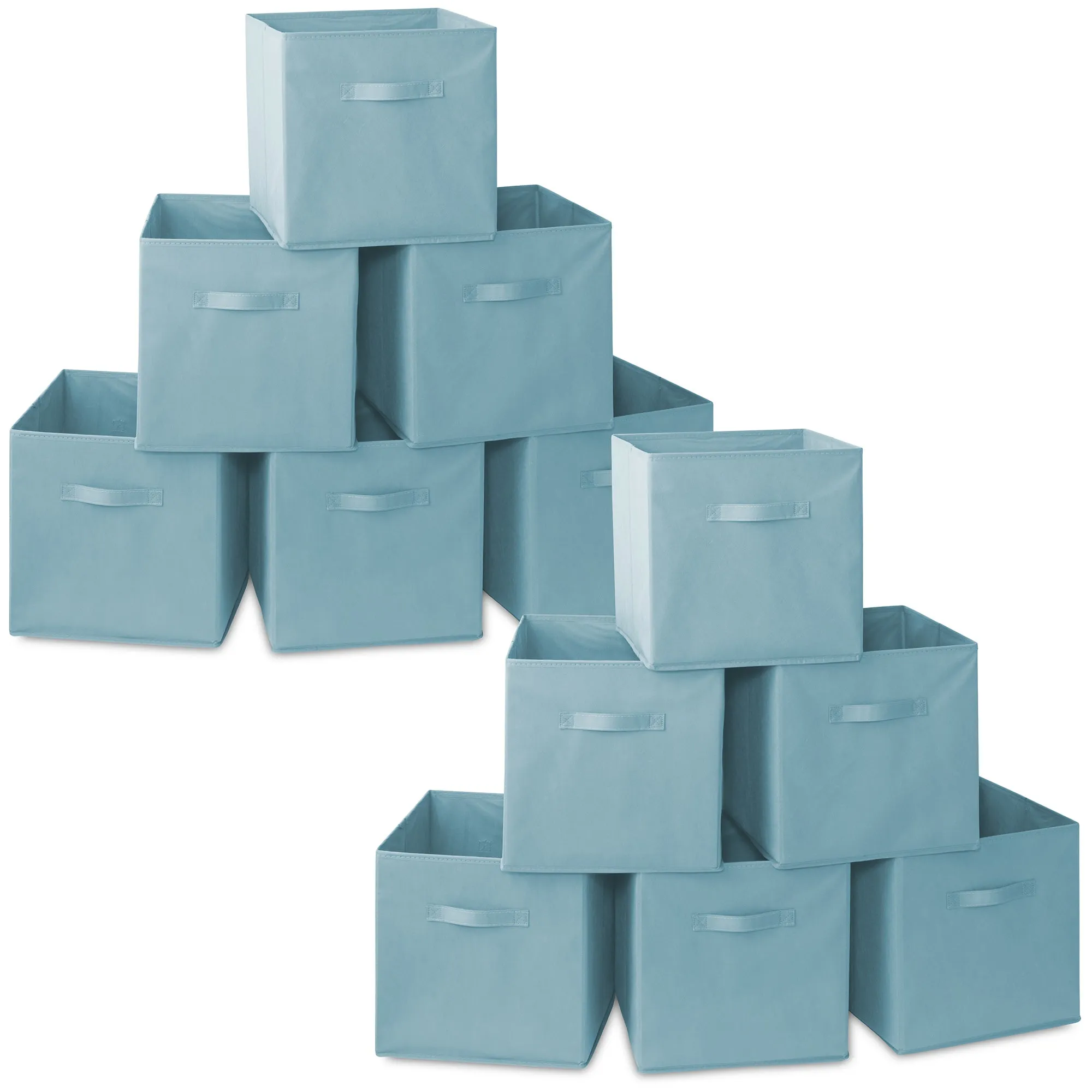 12 Pack Collapsible Fabric Cubes, Storage Bins