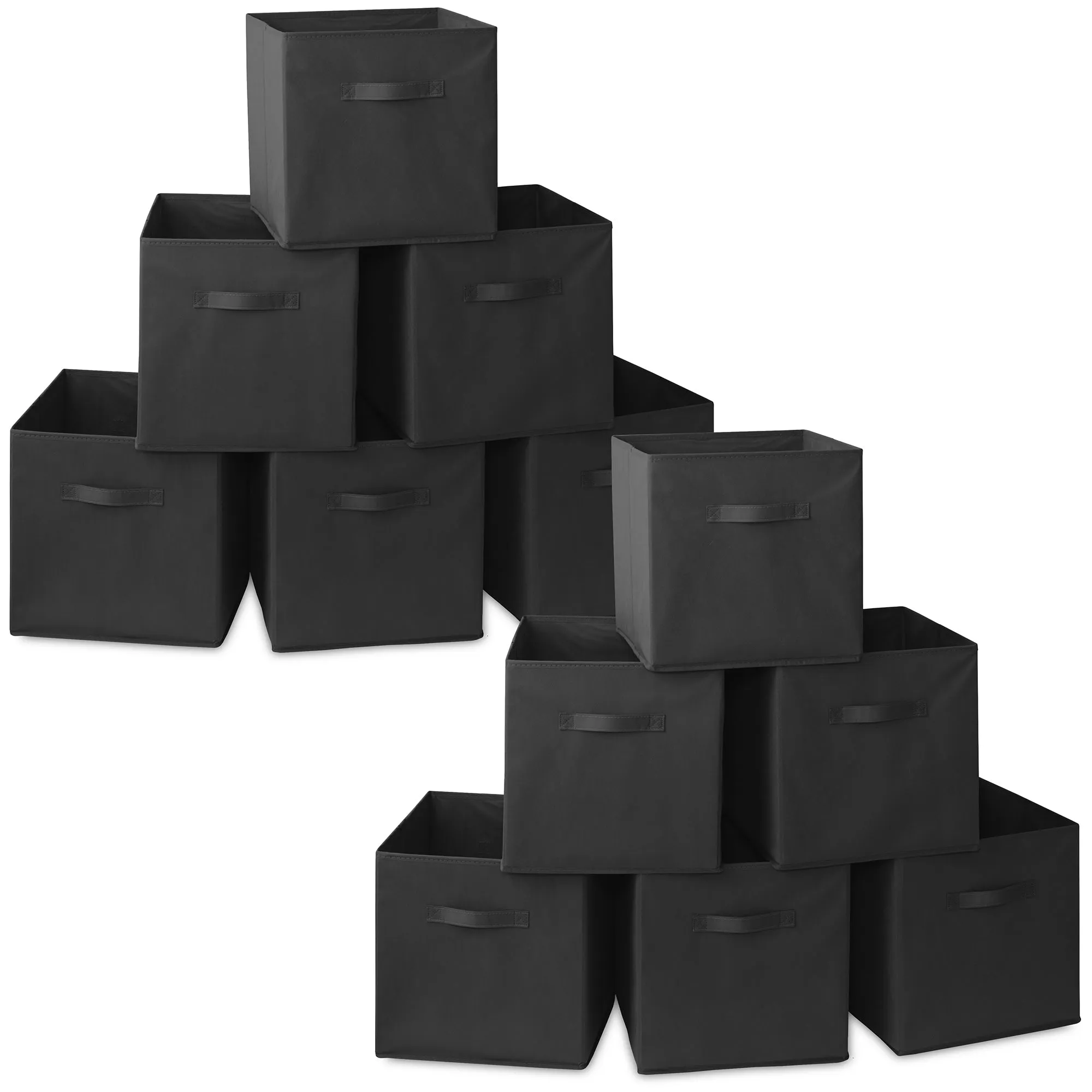 12 Pack Collapsible Fabric Cubes, Storage Bins