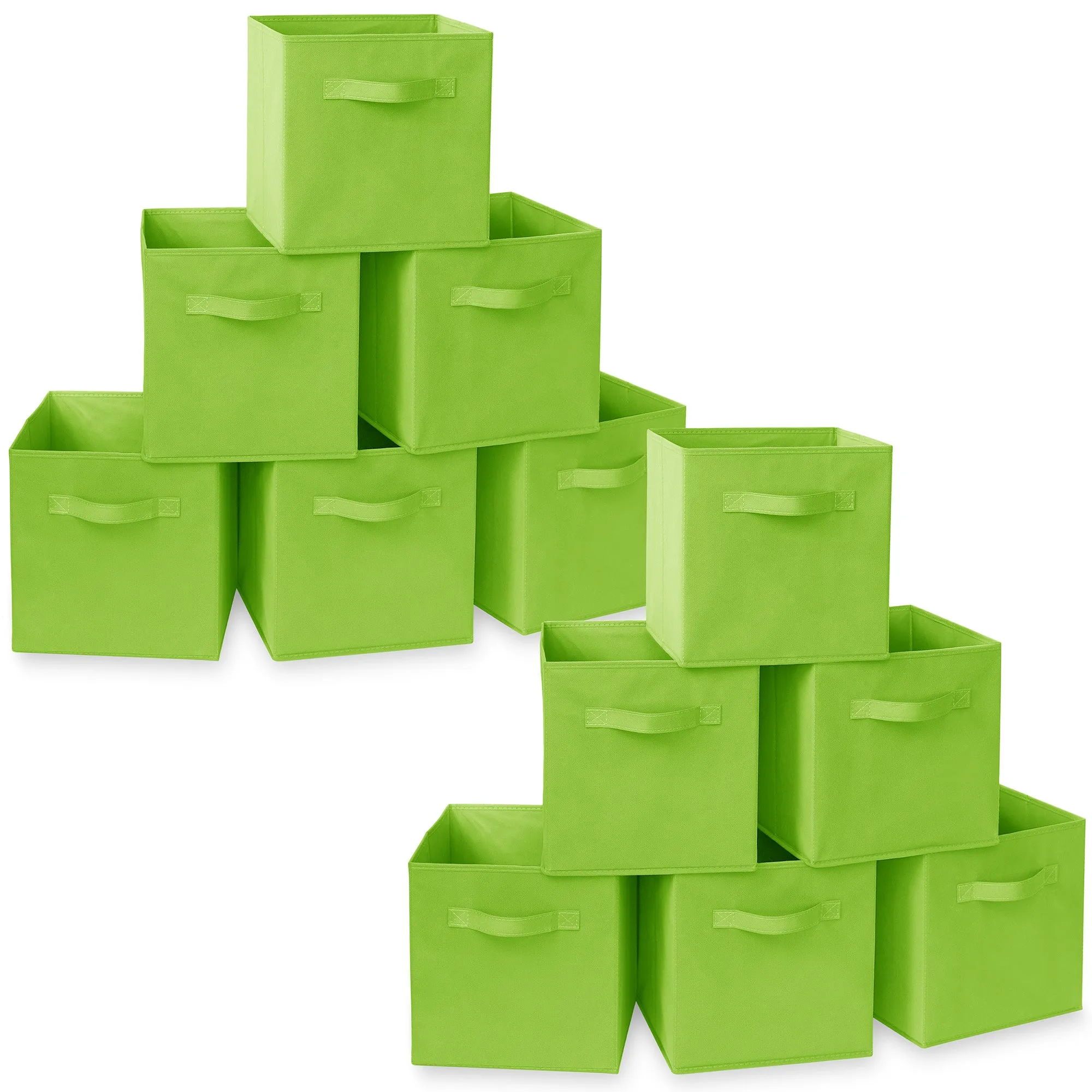 12 Pack Collapsible Fabric Cubes, Storage Bins