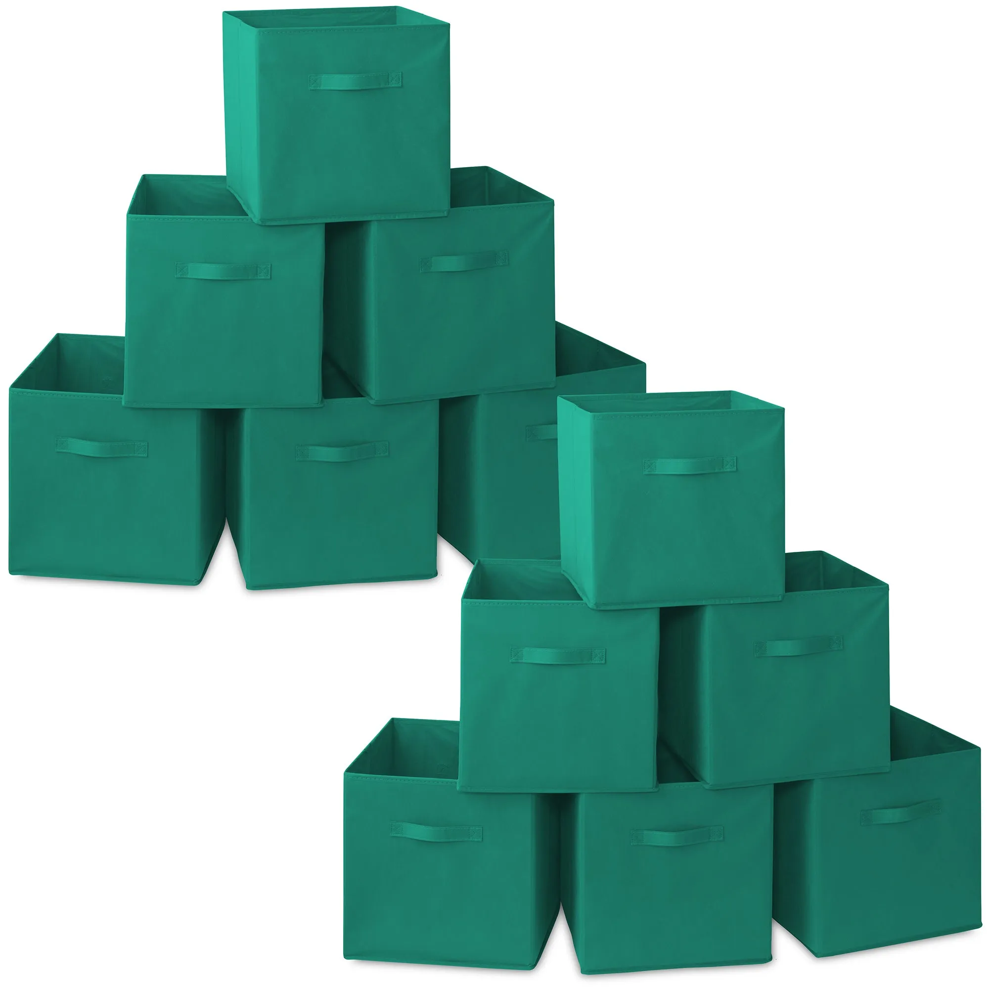 12 Pack Collapsible Fabric Cubes, Storage Bins