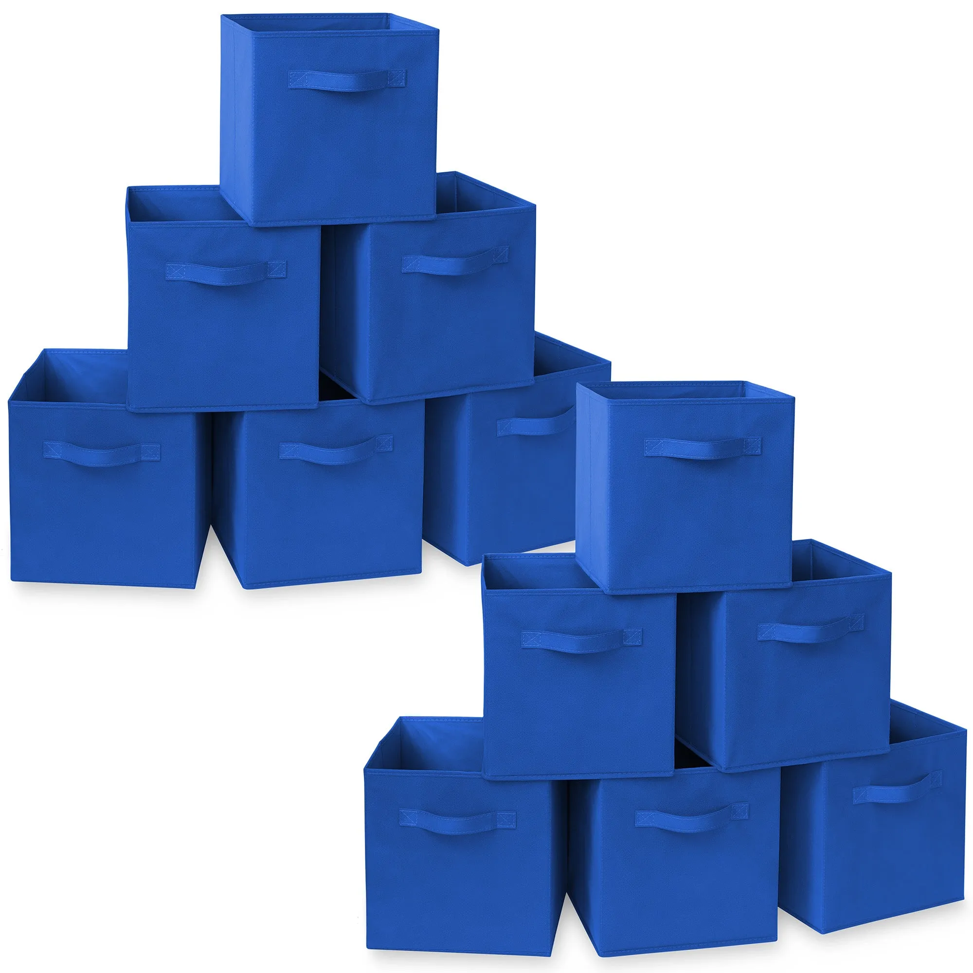 12 Pack Collapsible Fabric Cubes, Storage Bins