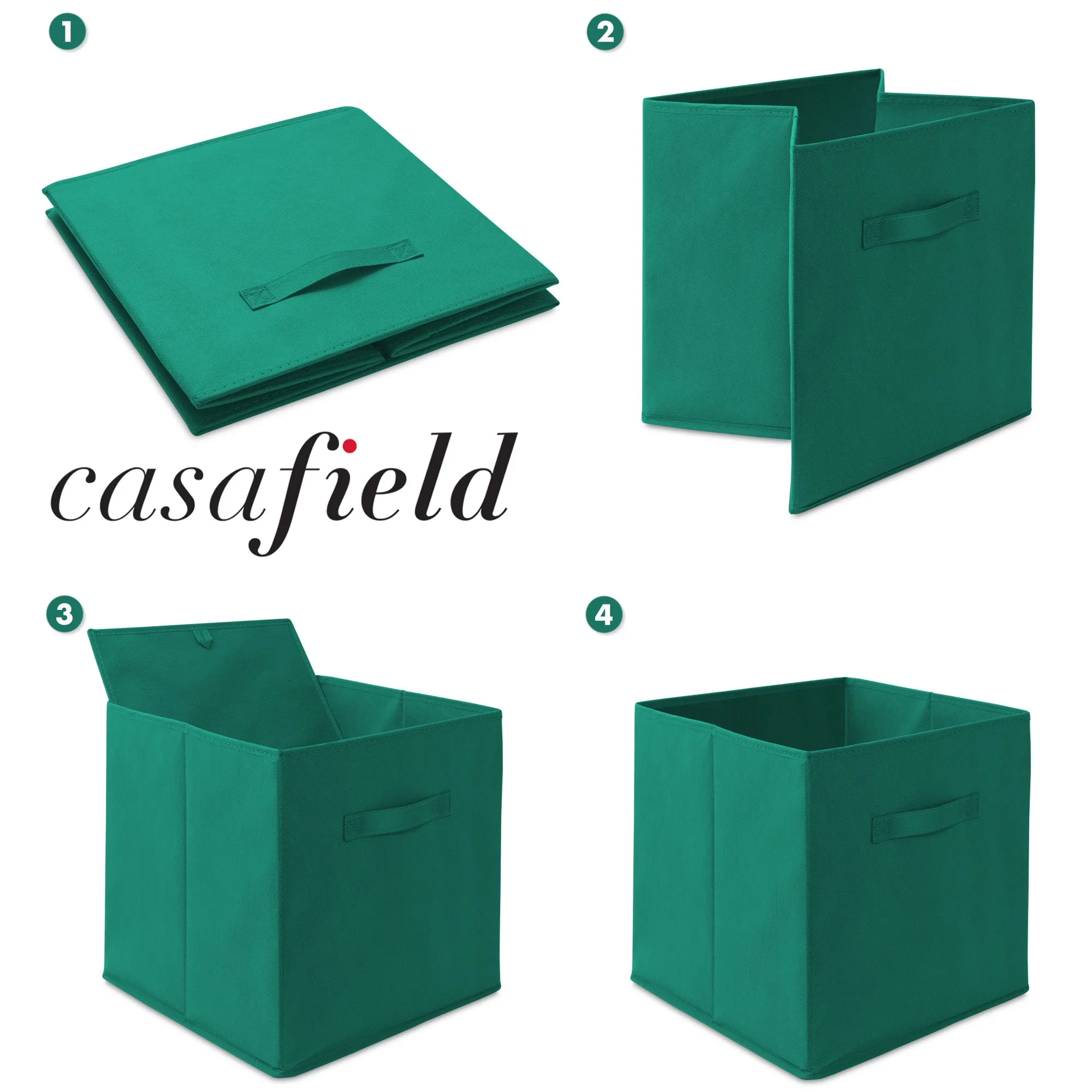 12 Pack Collapsible Fabric Cubes, Storage Bins