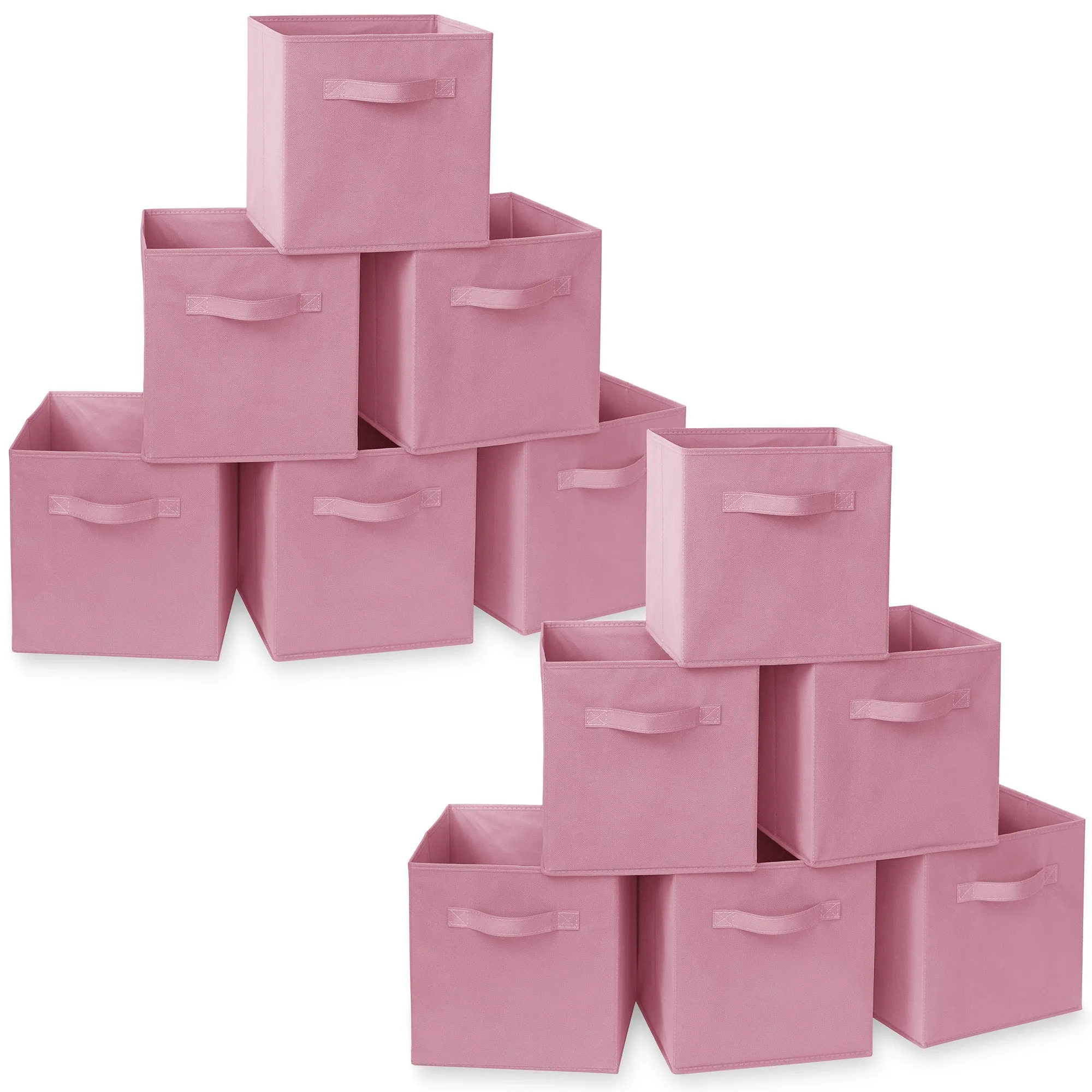 12 Pack Collapsible Fabric Cubes, Storage Bins
