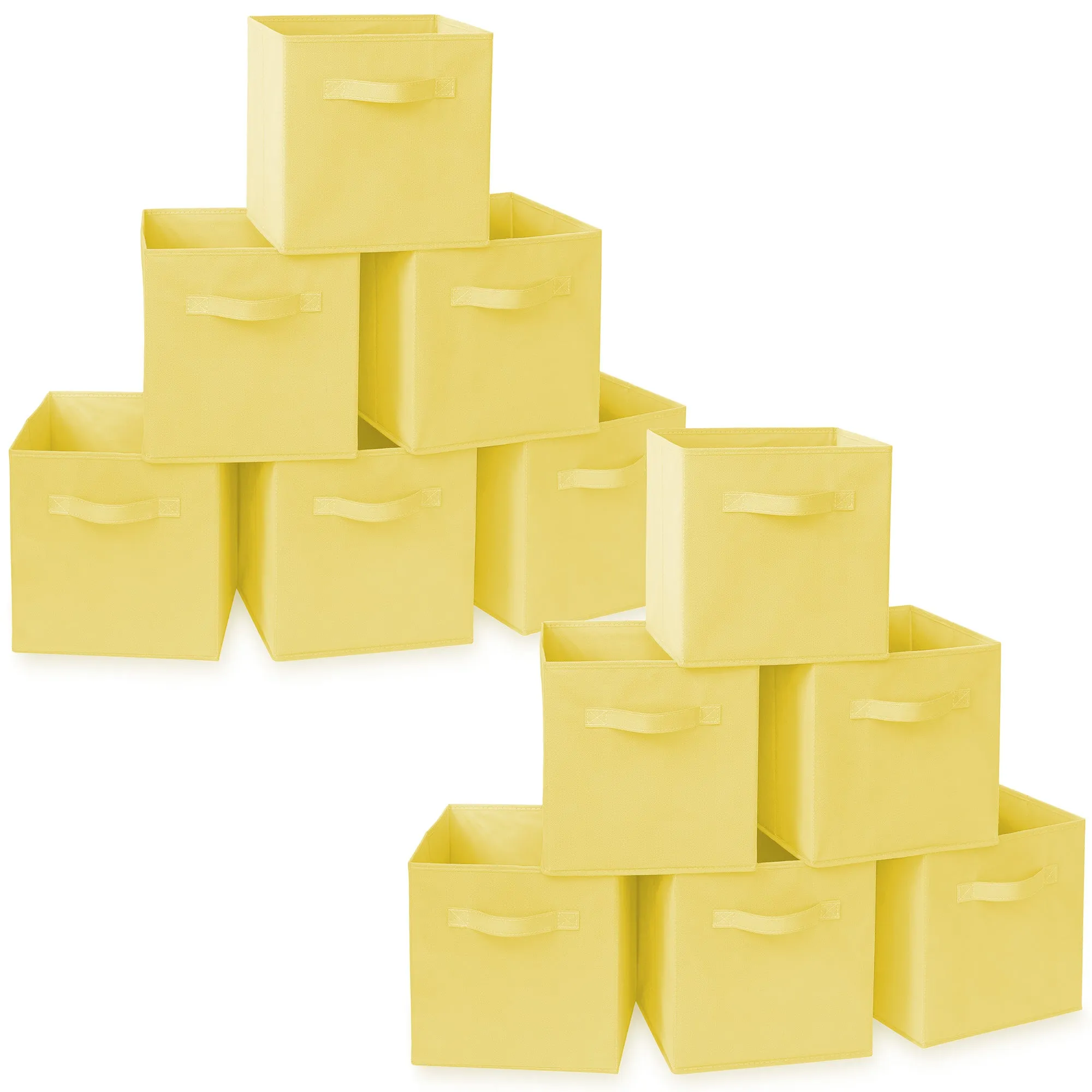 12 Pack Collapsible Fabric Cubes, Storage Bins