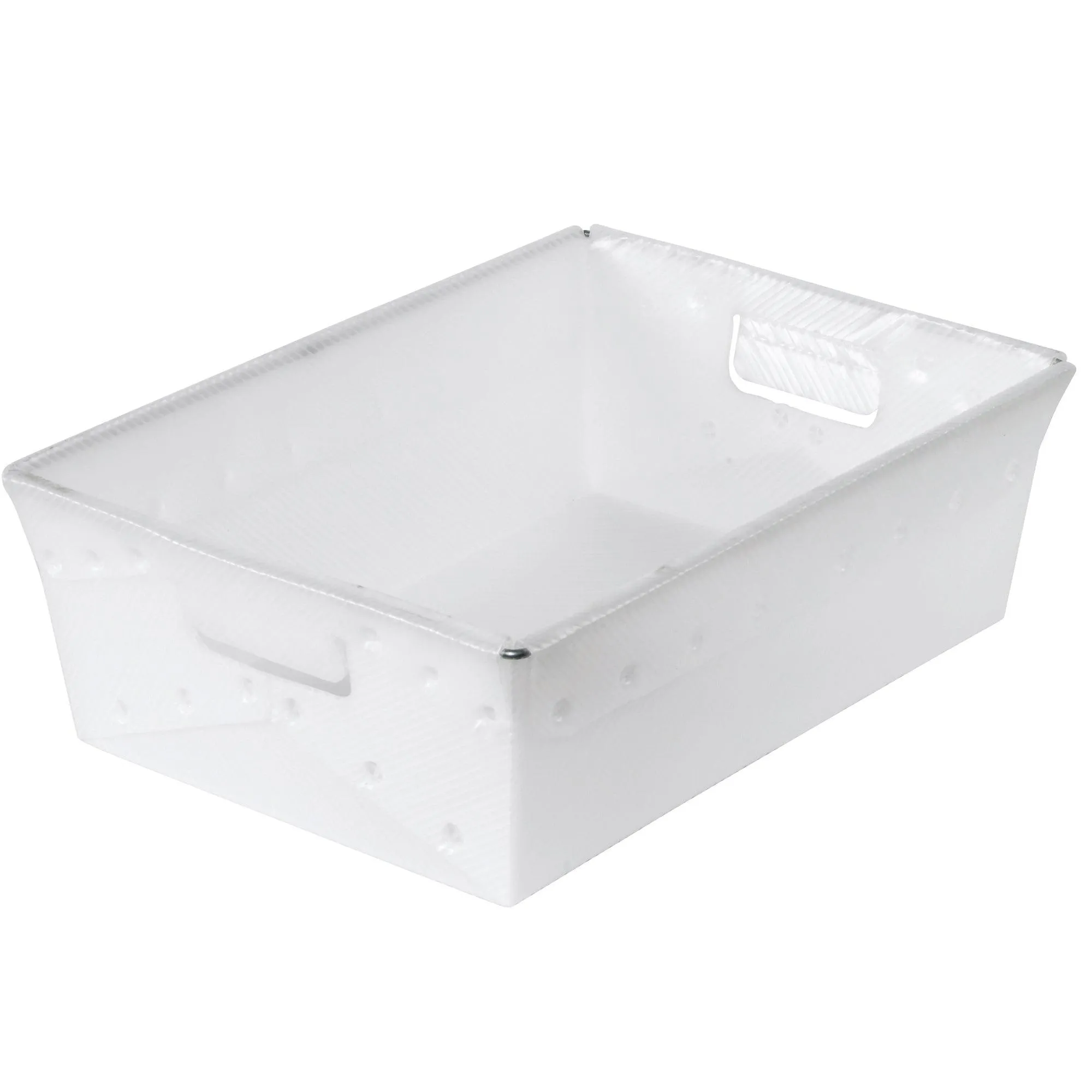 18 x 13 x 6" White Space Age Totes