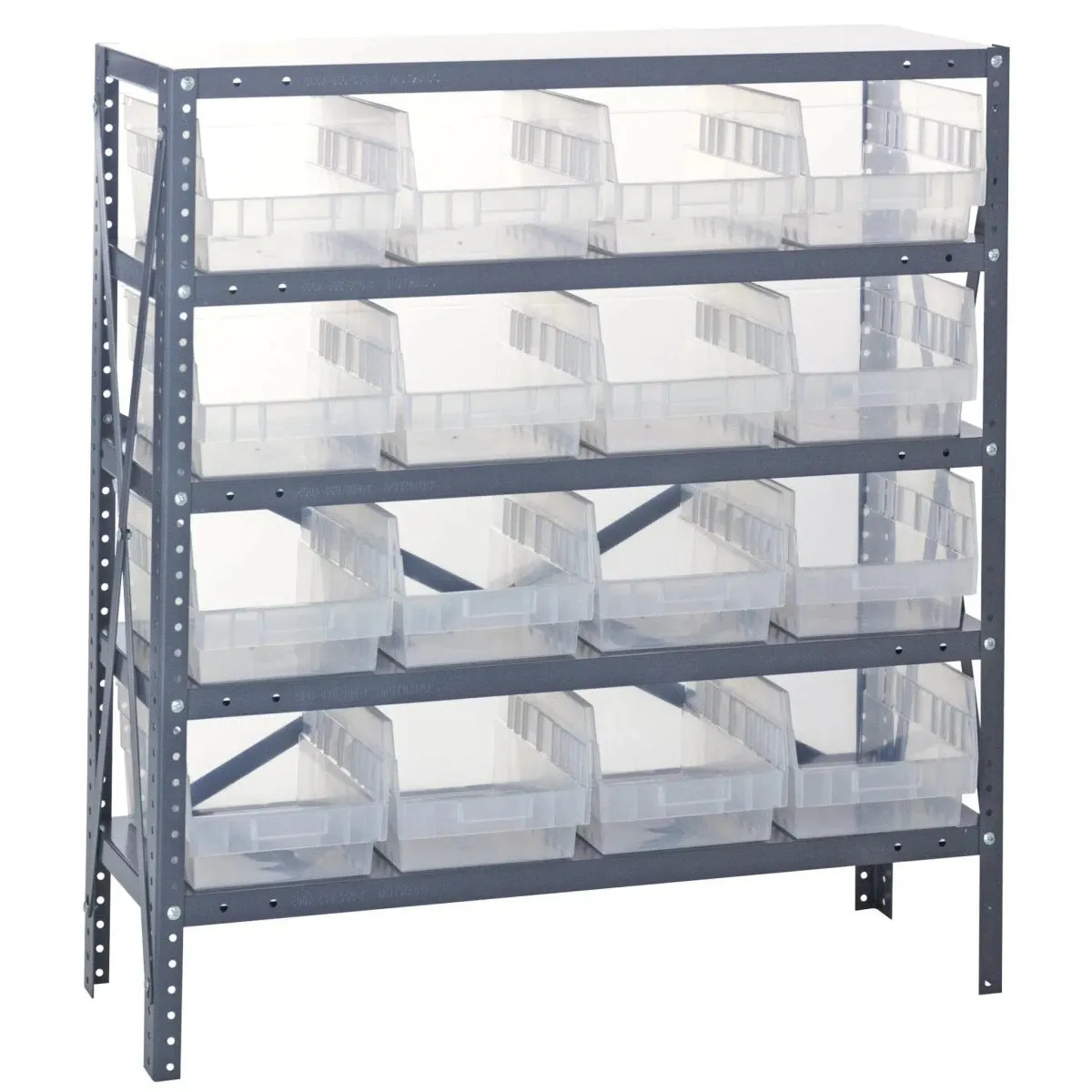 1839-208 | 18" x 36" x 39" Shelving Unit with 16 Bins