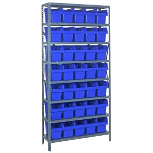 1875-SB804 | 18" x 36" x 75" Shelving Unit with 35 Bins
