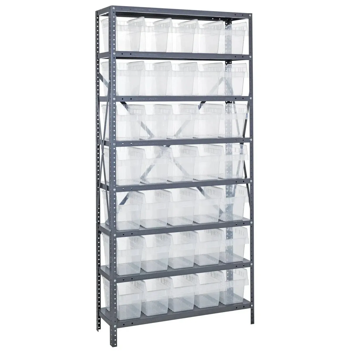 1875-SB804 | 18" x 36" x 75" Shelving Unit with 35 Bins