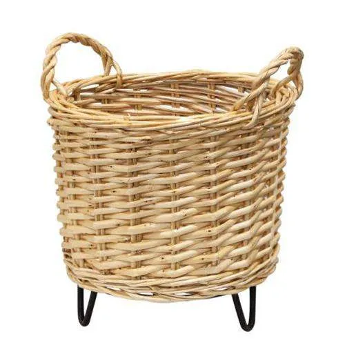 2/Set, Wicker Basket Plant Stands
