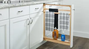 3'' Base Cabinet Filler Towel Bar Pullout