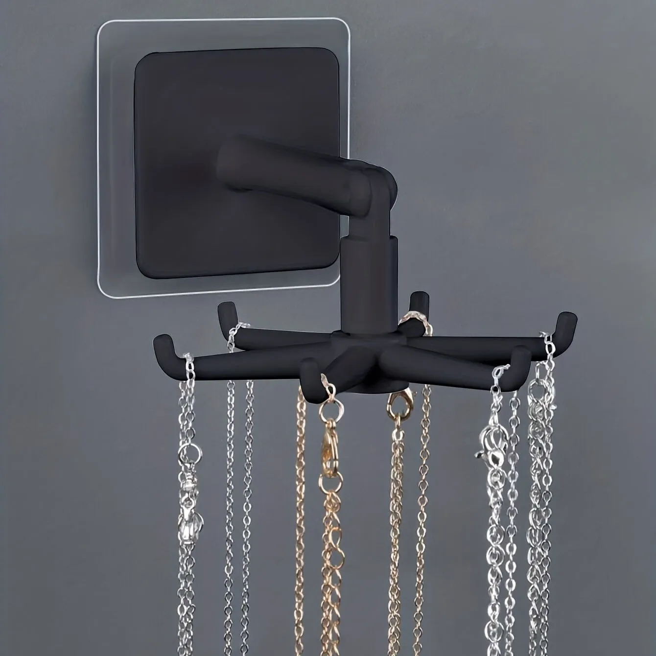 360 Rotatable Wall Hook for Jewelry and Accessories Storage
