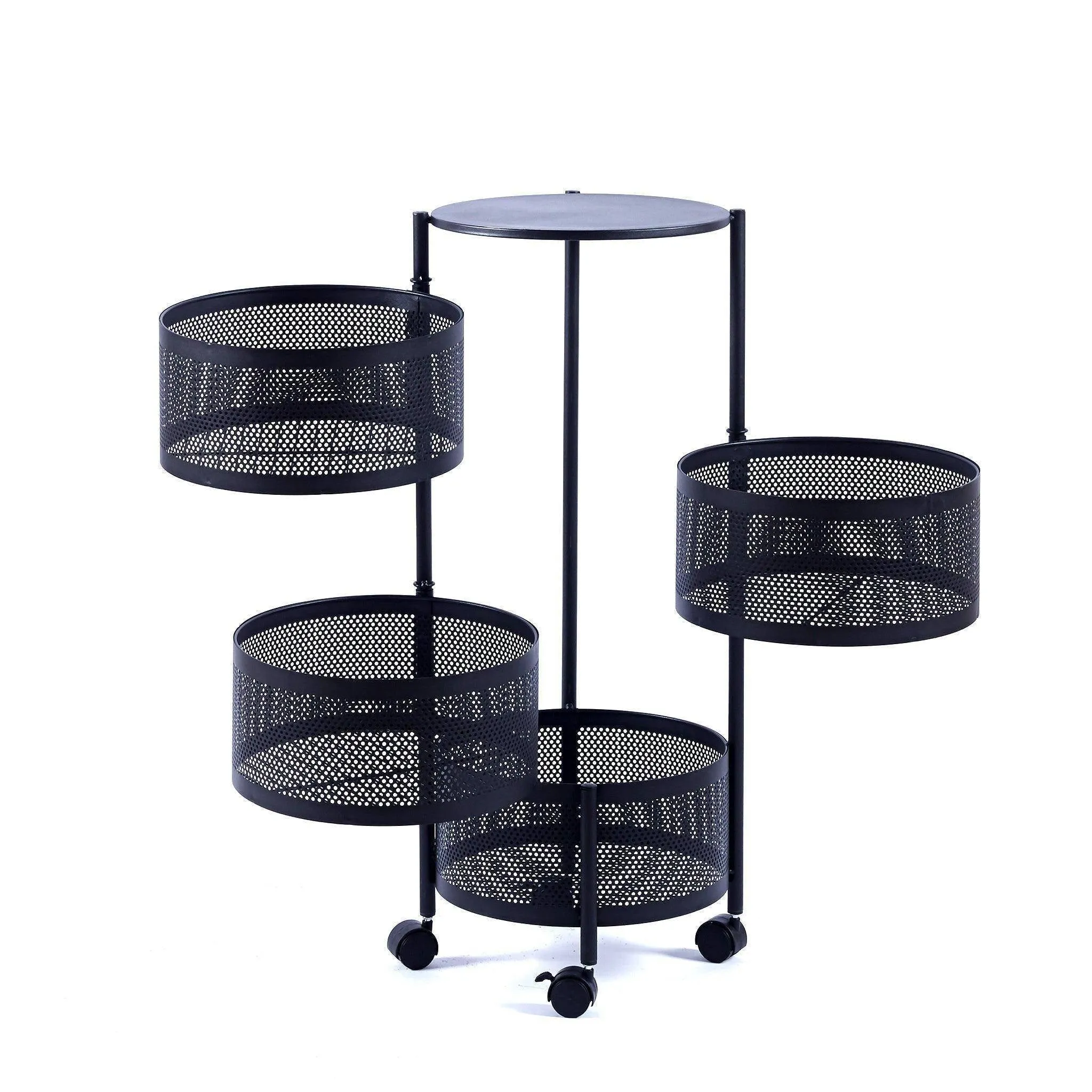 4 Tier Round Storage Cart - SF-104