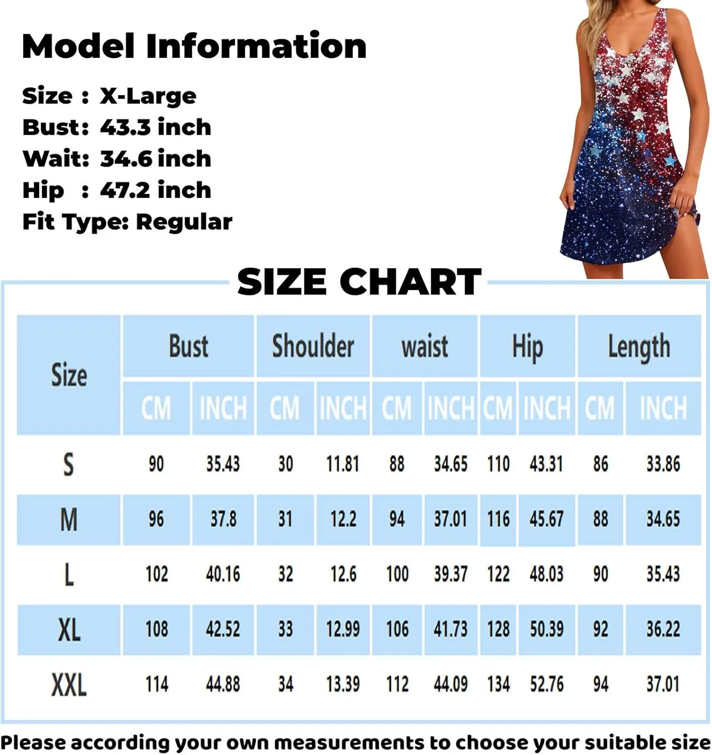 4th of July Dress for Women Sleeveless American Flag Patriotic Elastic High Waist Sundress with Pocket