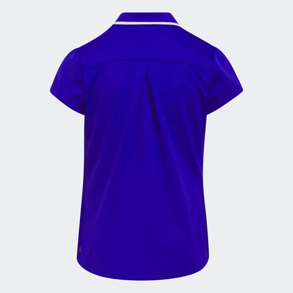 adidas Girl's Textured Golf Polo Shirt