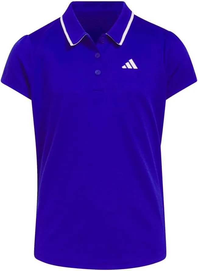 adidas Girl's Textured Golf Polo Shirt