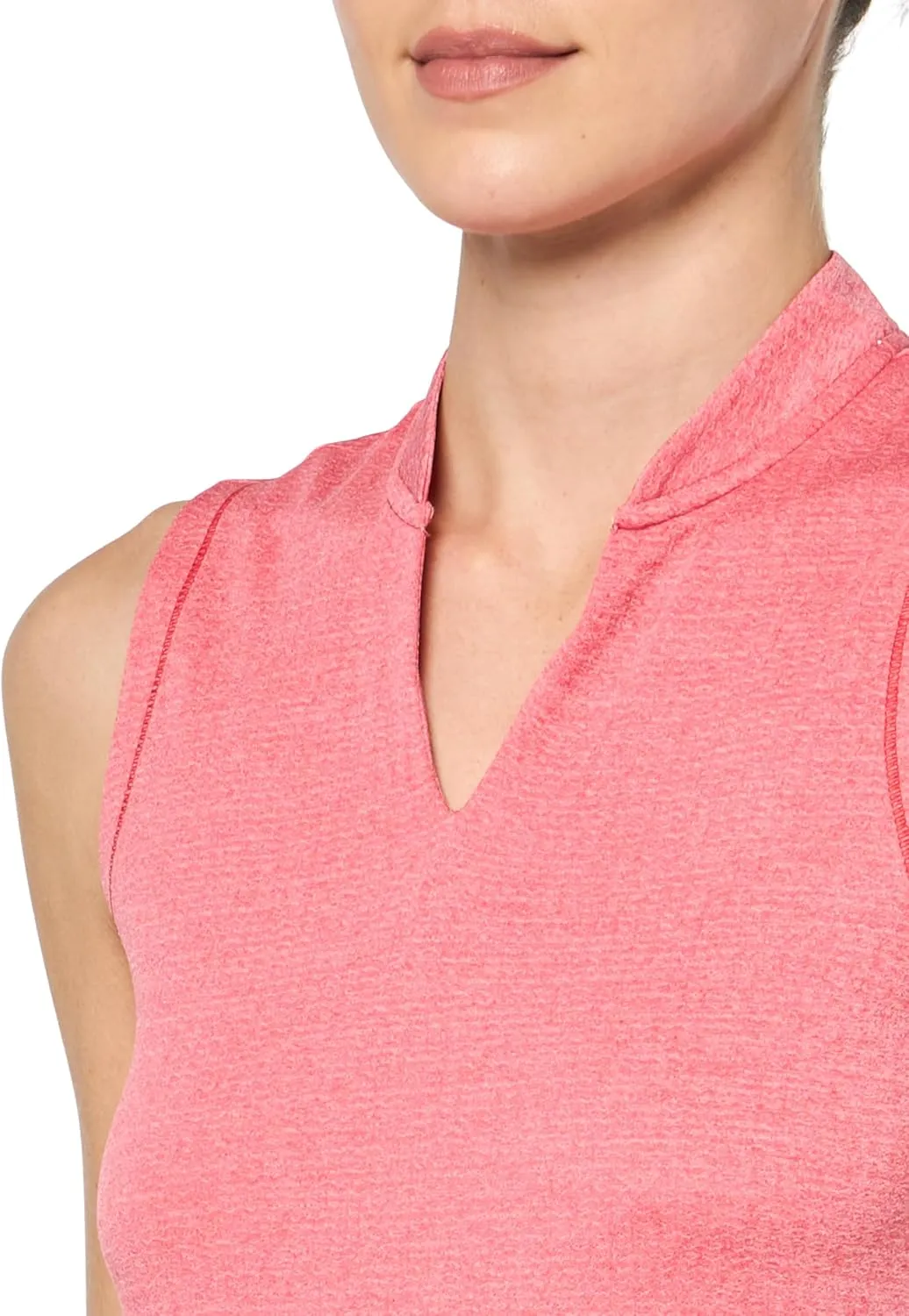 adidas Women's Ultimate365 Textured Sleeveless Polo Shirt