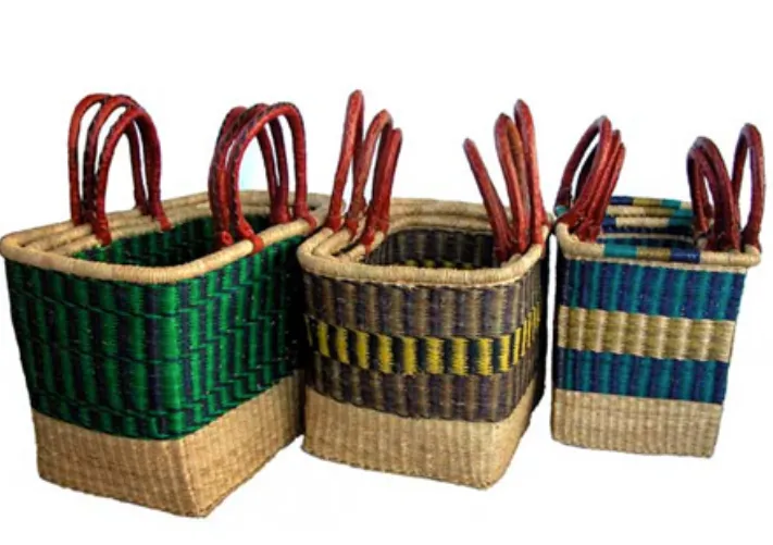African Market Baskets- Rectangle