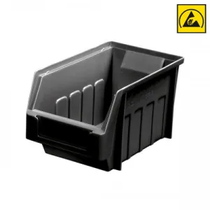 Alkon: SB 3-C Conductive ESD Supra Bin 220mm X 130mm X 125mm