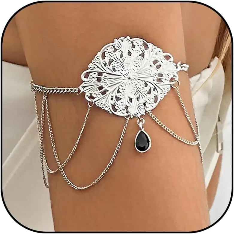 Arm Cuff for Women Punk Gothic Jewelry Upper Arm Cuff Jewelry Gold Cuff Bangles Bracelet Summer Beach Essentials 2025