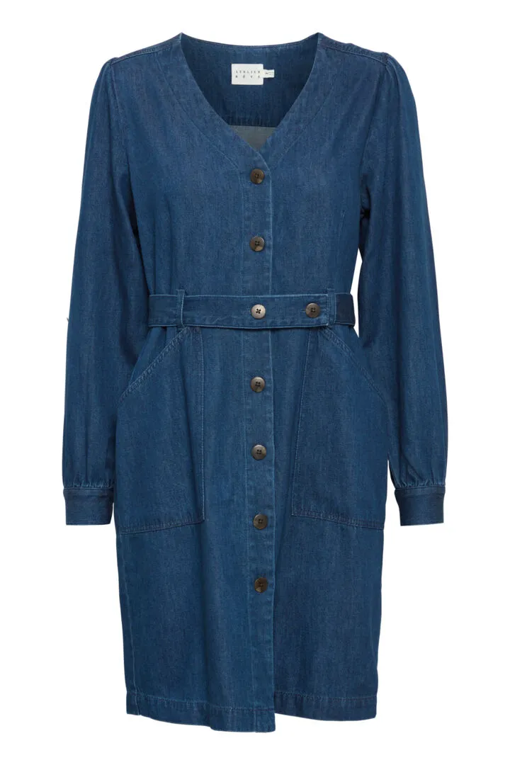 Atelier Reve Julietta Dress-Pure Denim Blue-20121306