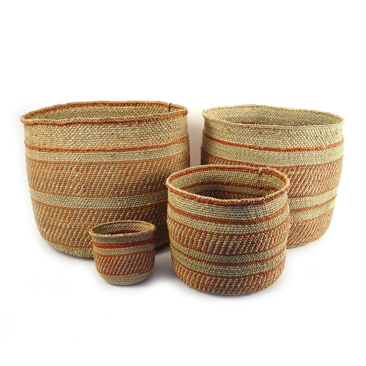 Auburn Striped Iringa Baskets