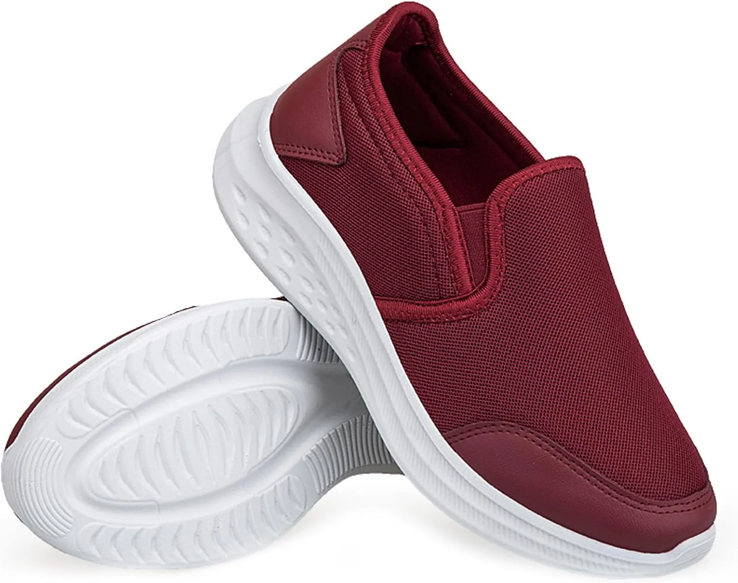 AUNTHUI Women's Slip-On Breathable Mesh Loafers & Slip-Ons,Outdoor Exercise Orthopedic Arch Support Platform Sneakers