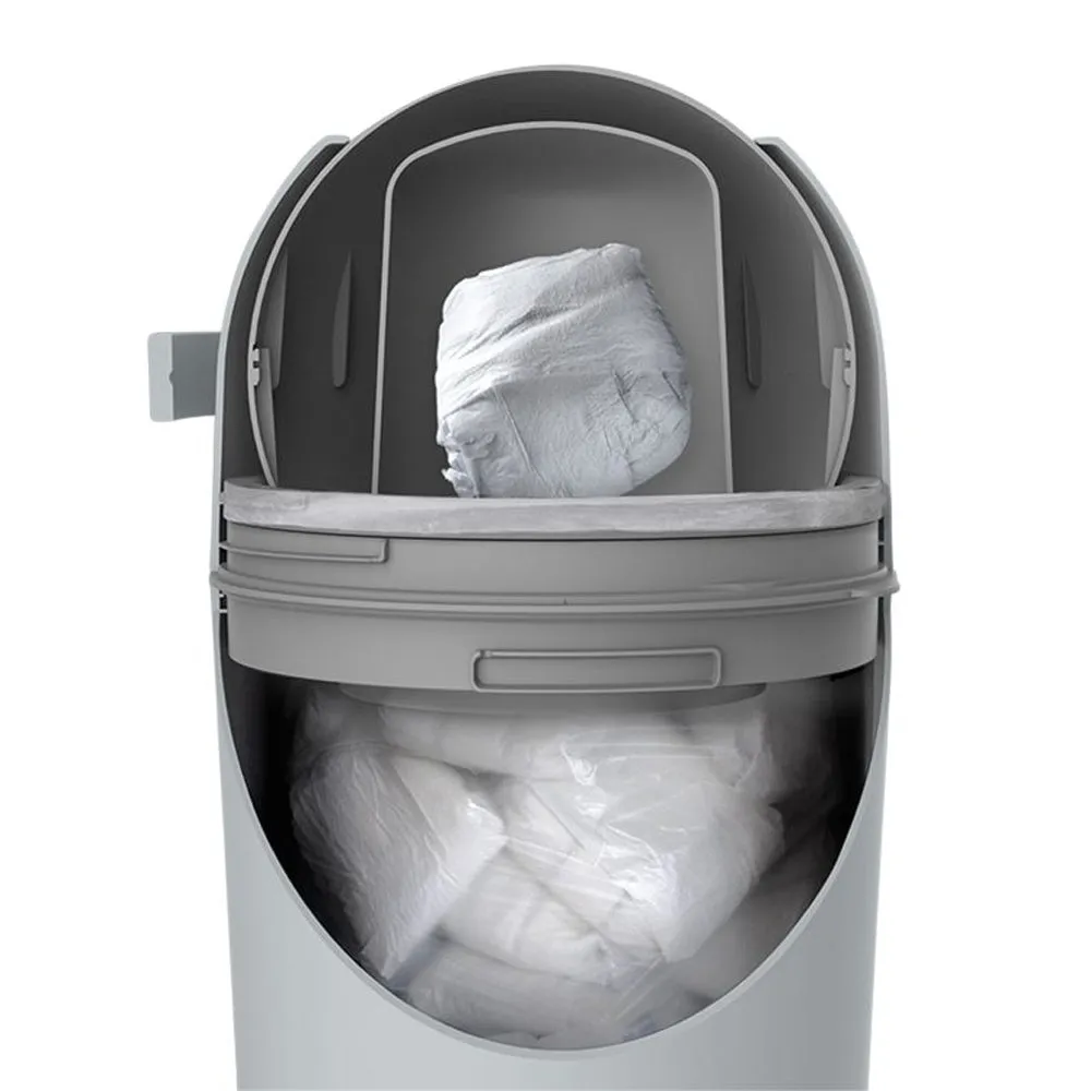 Babyrest Aster Nappy Bin Grey