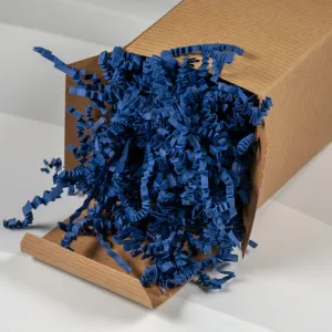 Basket Shred Crinkle Cut Navy Blue