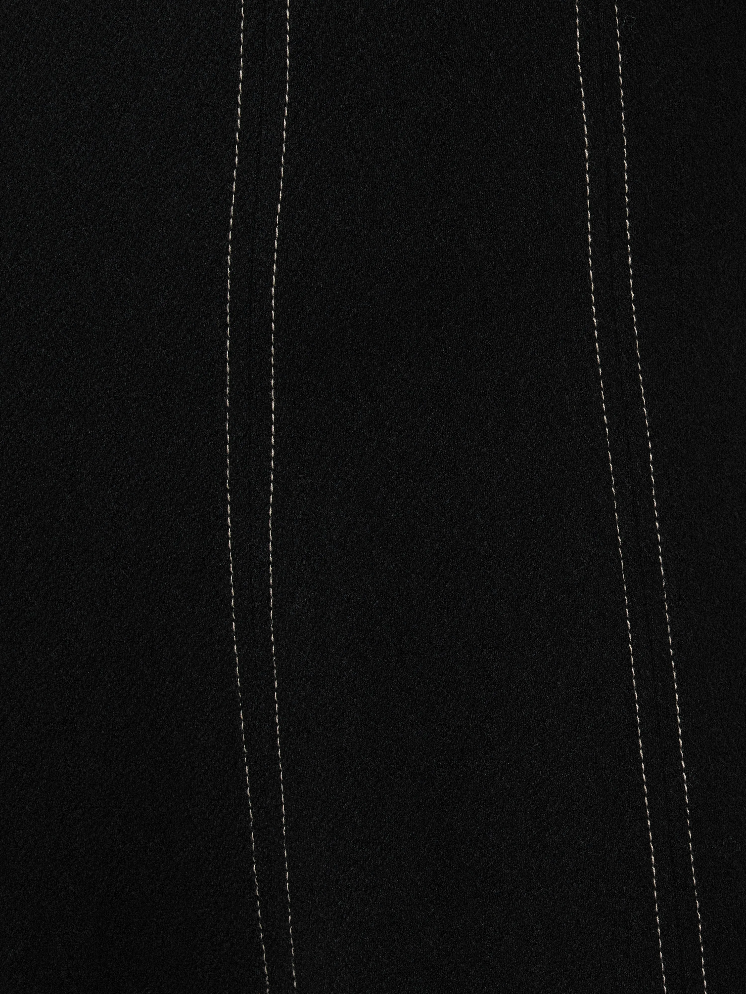 Batwing Stitched Dress | Black