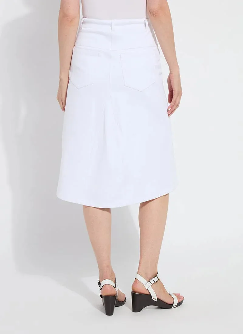 Bellamy Denim Skirt in White - Lysse 32-3528-M9